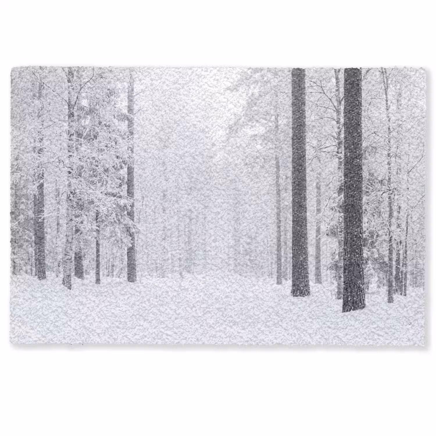 Bos - Sneeuw - Pad - Winter - Stilte Deurmat klein -zkaufland3d