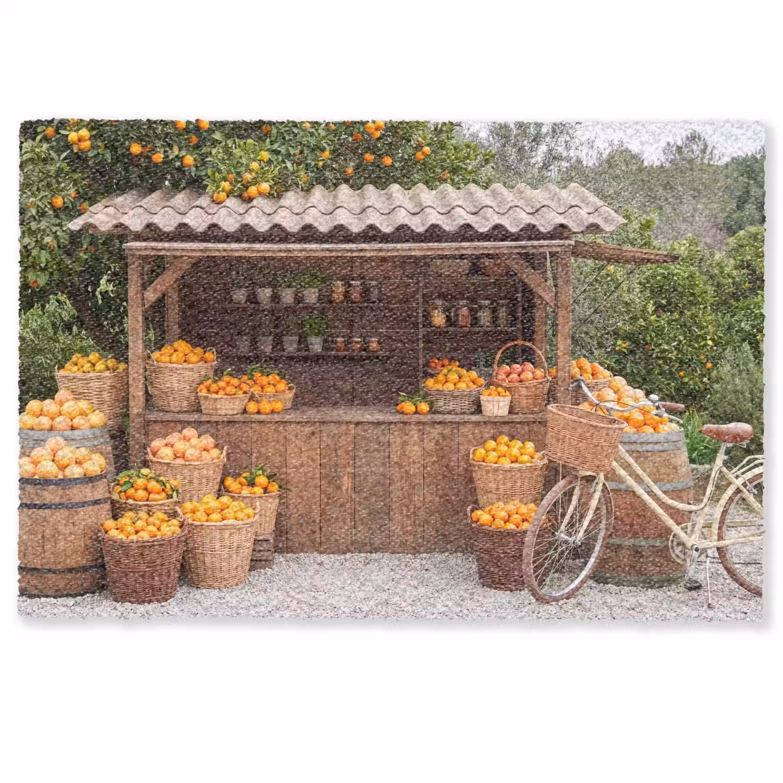 Doormat - Fruit - Market - Rural - Fruit - Markt - Landelijk Deurmat klein
