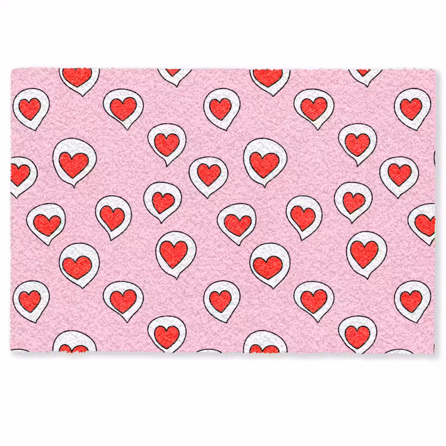 Hartjes - Patroon - Rood Deurmat klein 898 -zkaufland3d