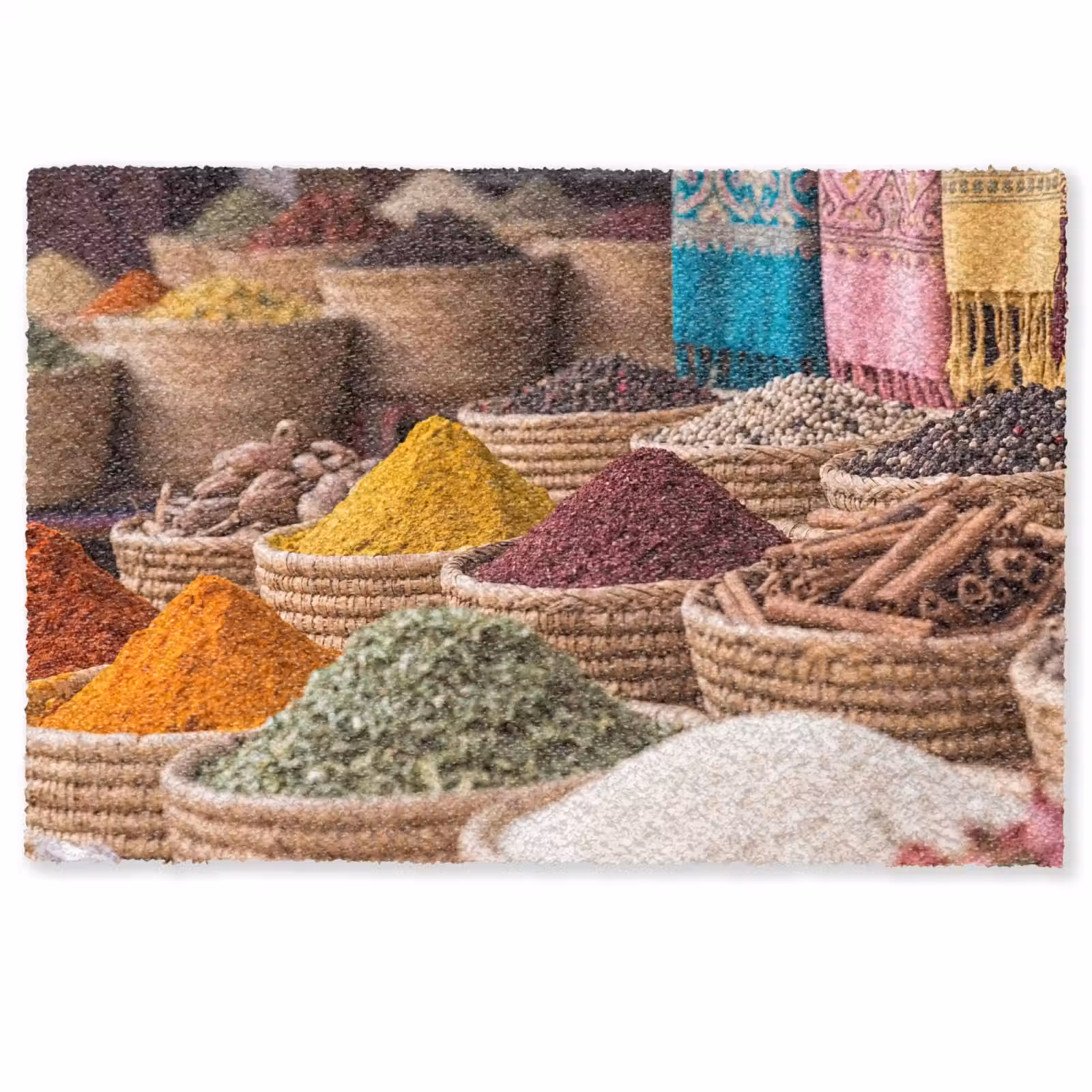 Doormat - Herbs - Baskets - Oriental - Kruiden - Manden - Oosters Deurmat klein