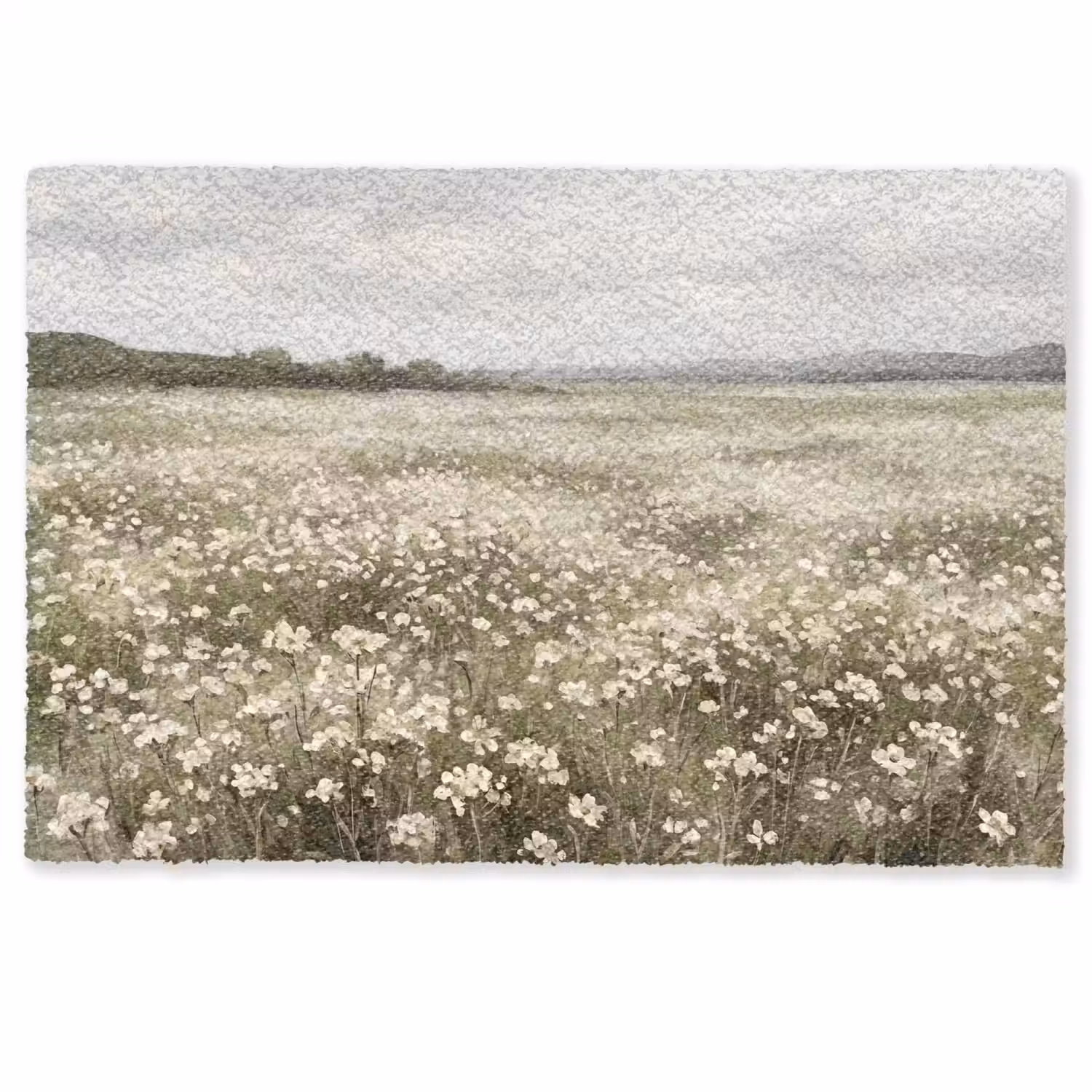 Illustratie - Landschap - Wit Deurmat klein -zkaufland3d