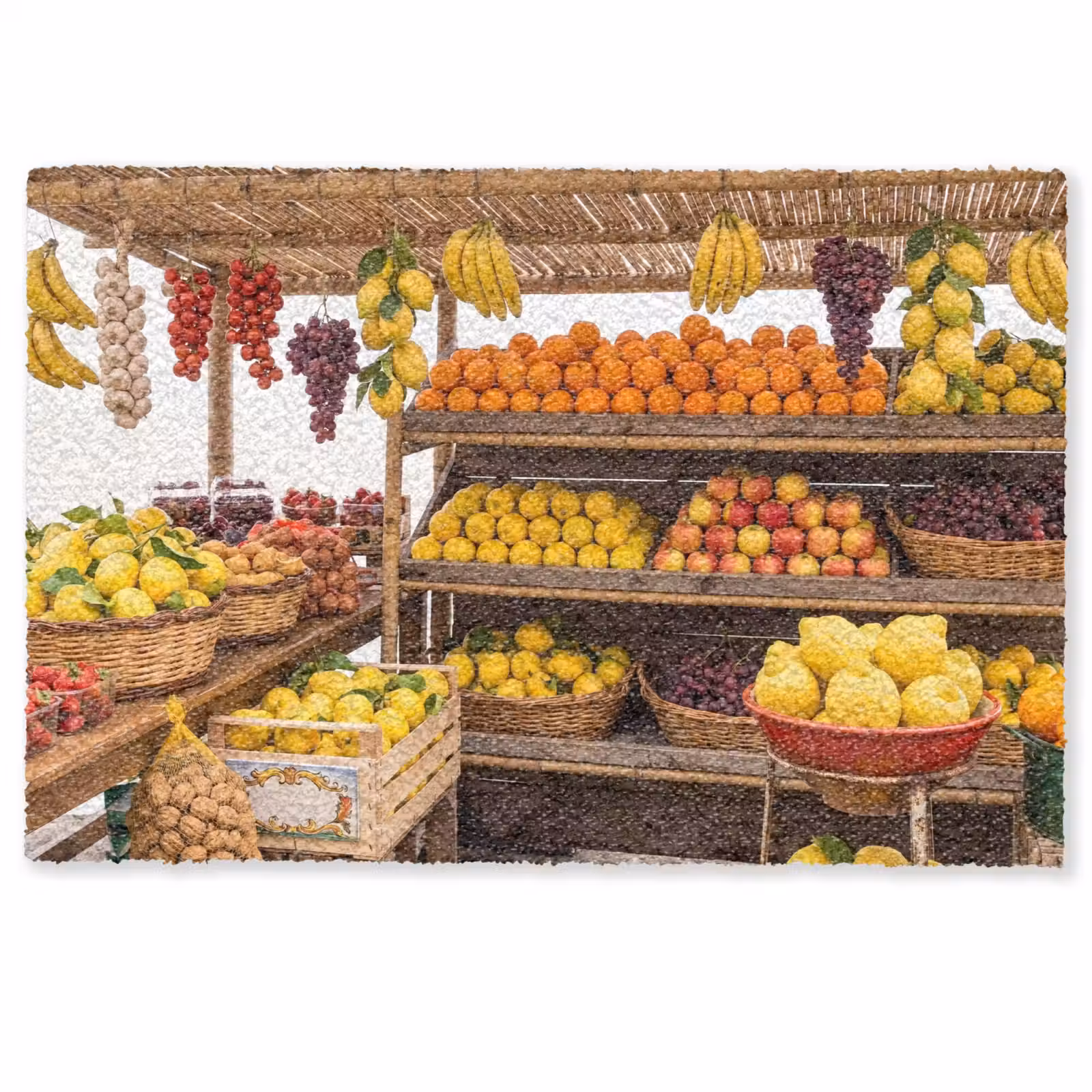 Doormat - Market Stall - Fruit - Fresh - Marktkraam - Fruit - Vers Deurmat klein