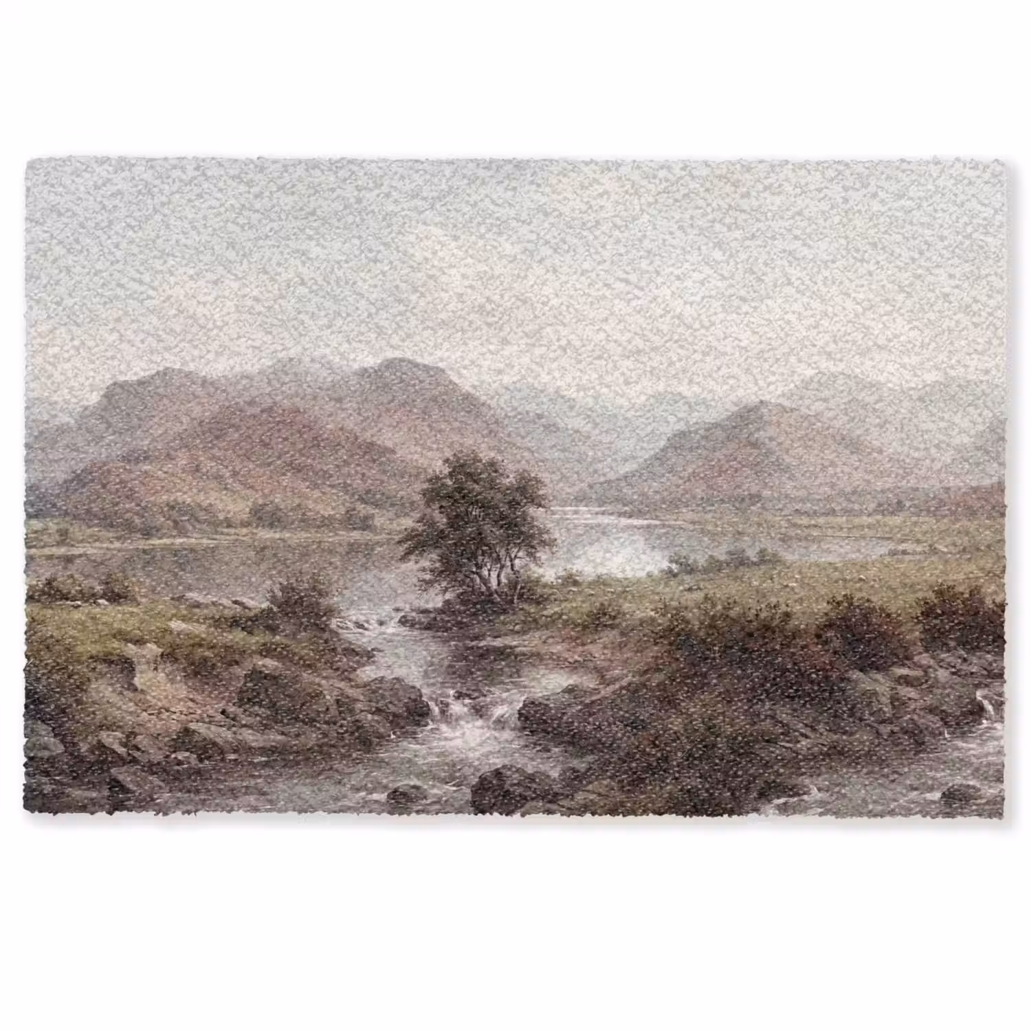 Berglandschap - Meer - Bergen - Vallei - Klassiek Deurmat klein -zkaufland3d