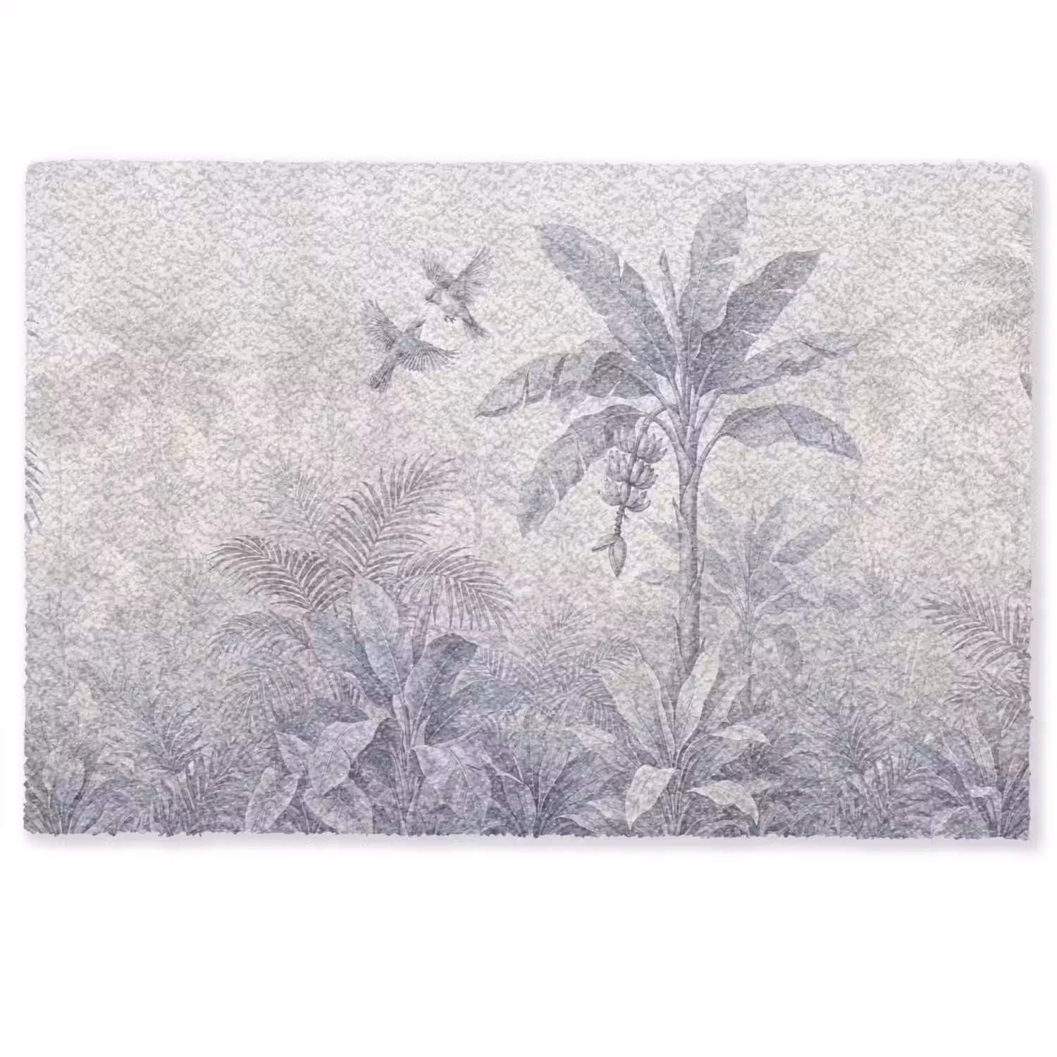 Natuur - Vogel - Jungle - Illustratie - Blauw Deurmat klein -zkaufland3d