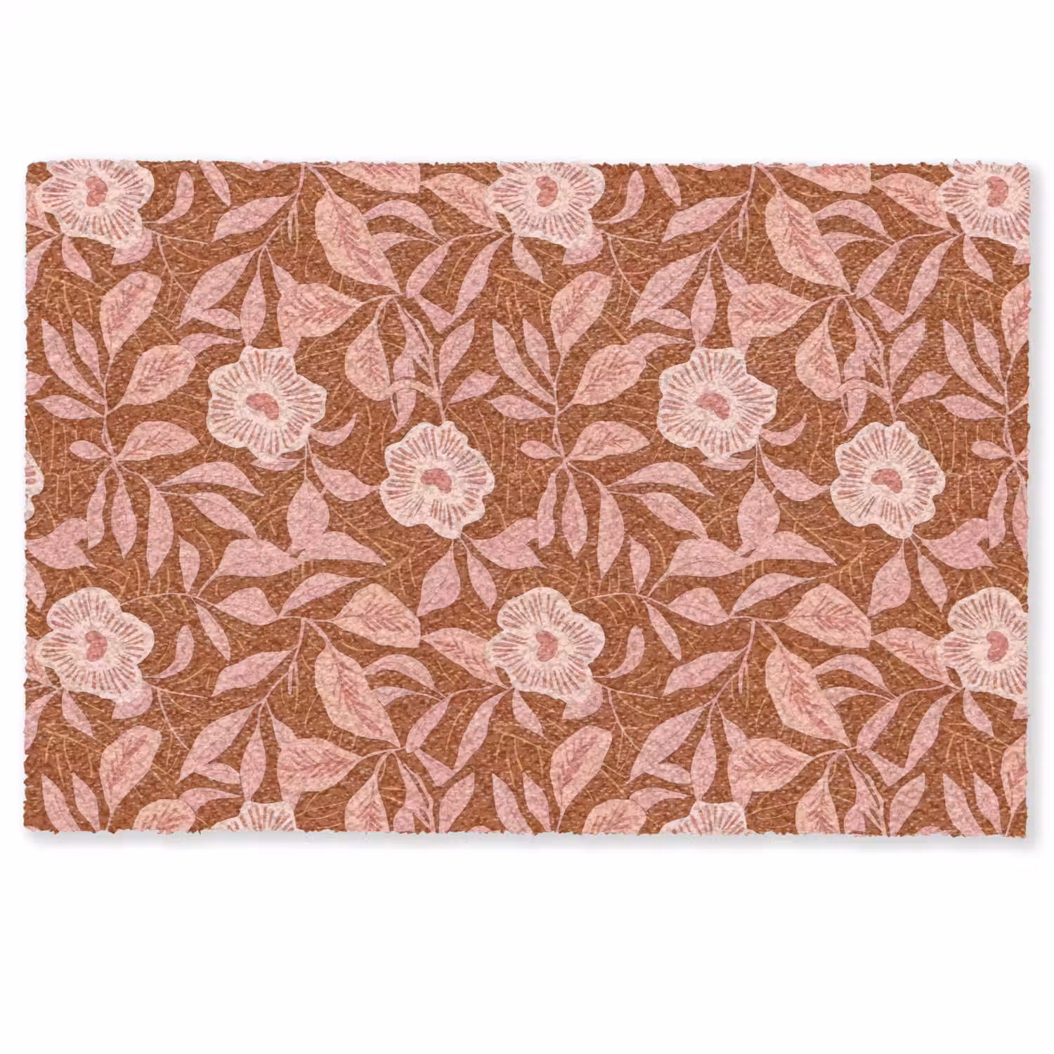 Patroon - Bladeren - Terracotta Deurmat klein 898 -zkaufland3d