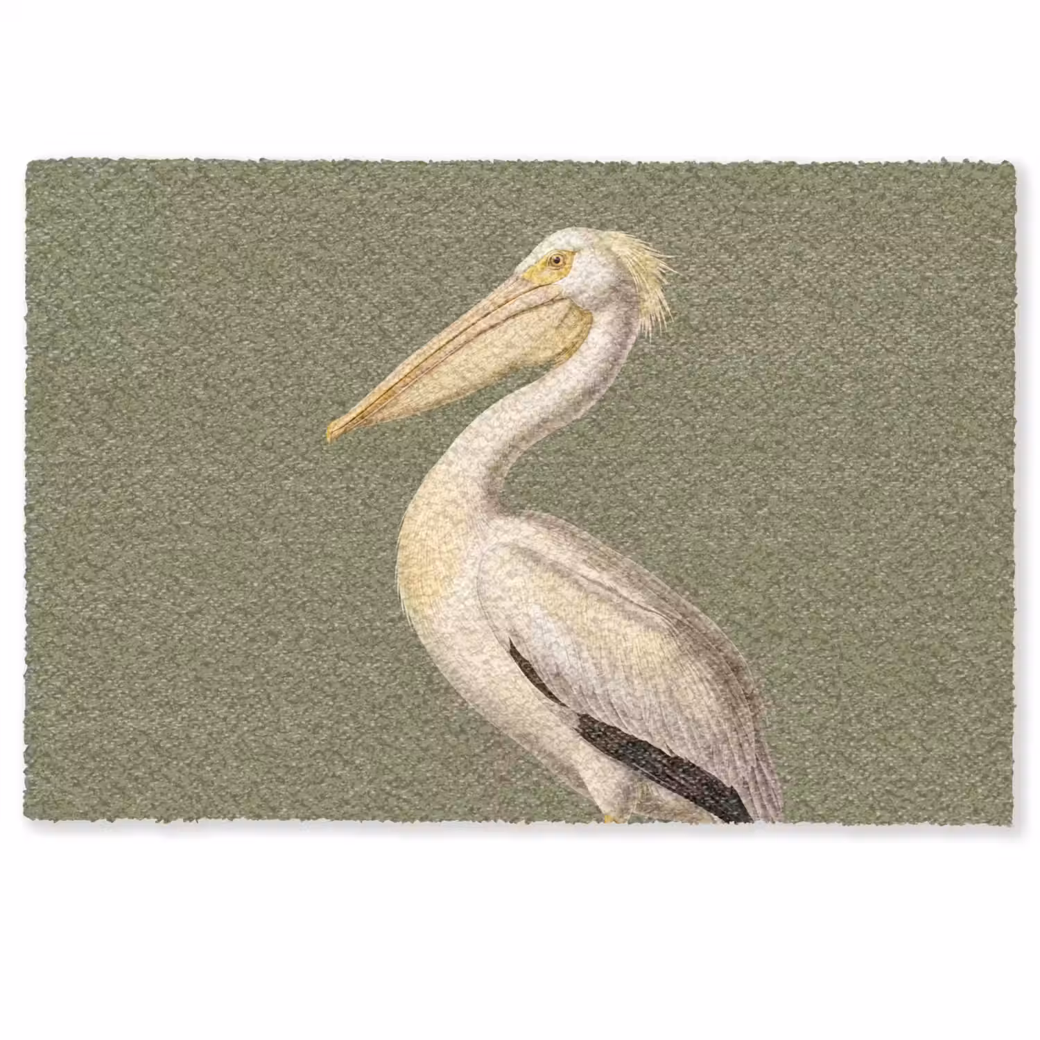 Pelikaan - Wit - Vogel - Klassiek - Natuur Deurmat klein -zkaufland3d