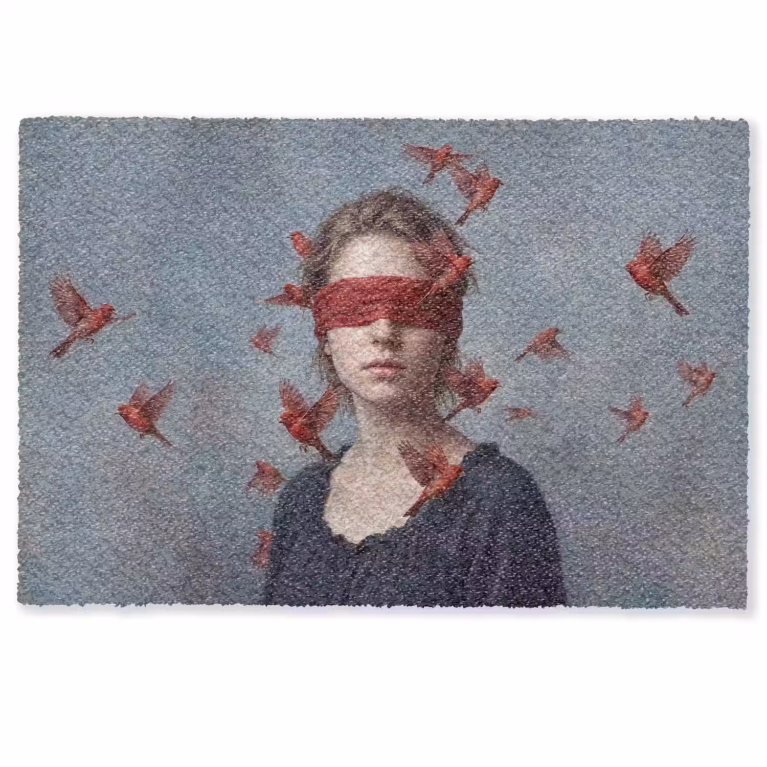 Portret - Krachtig - Rood Deurmat klein -zkaufland3d
