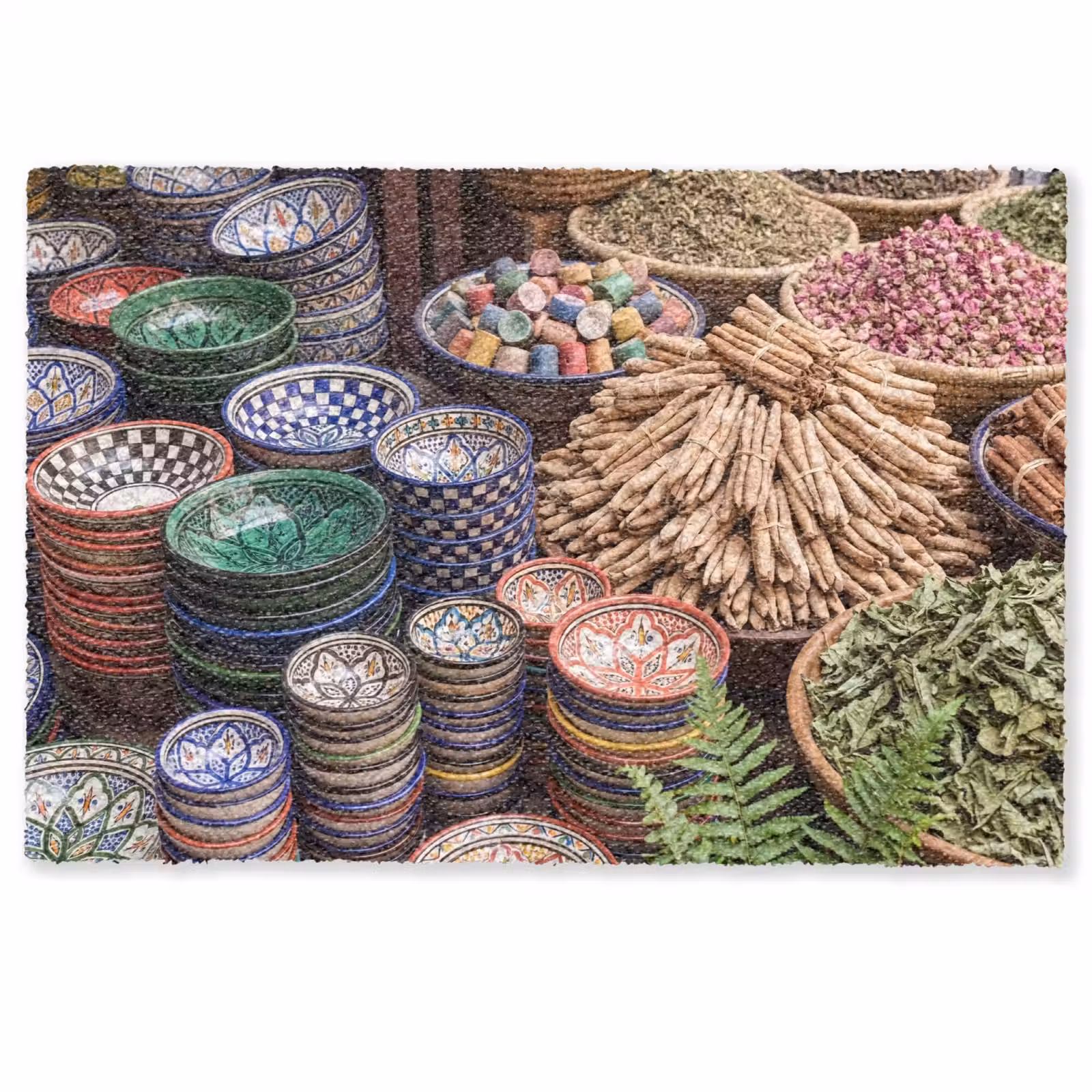 Doormat - Pottery - Oriental - Colorful - Aardewerk - Oosters - Kleurrijk Deurmat klein