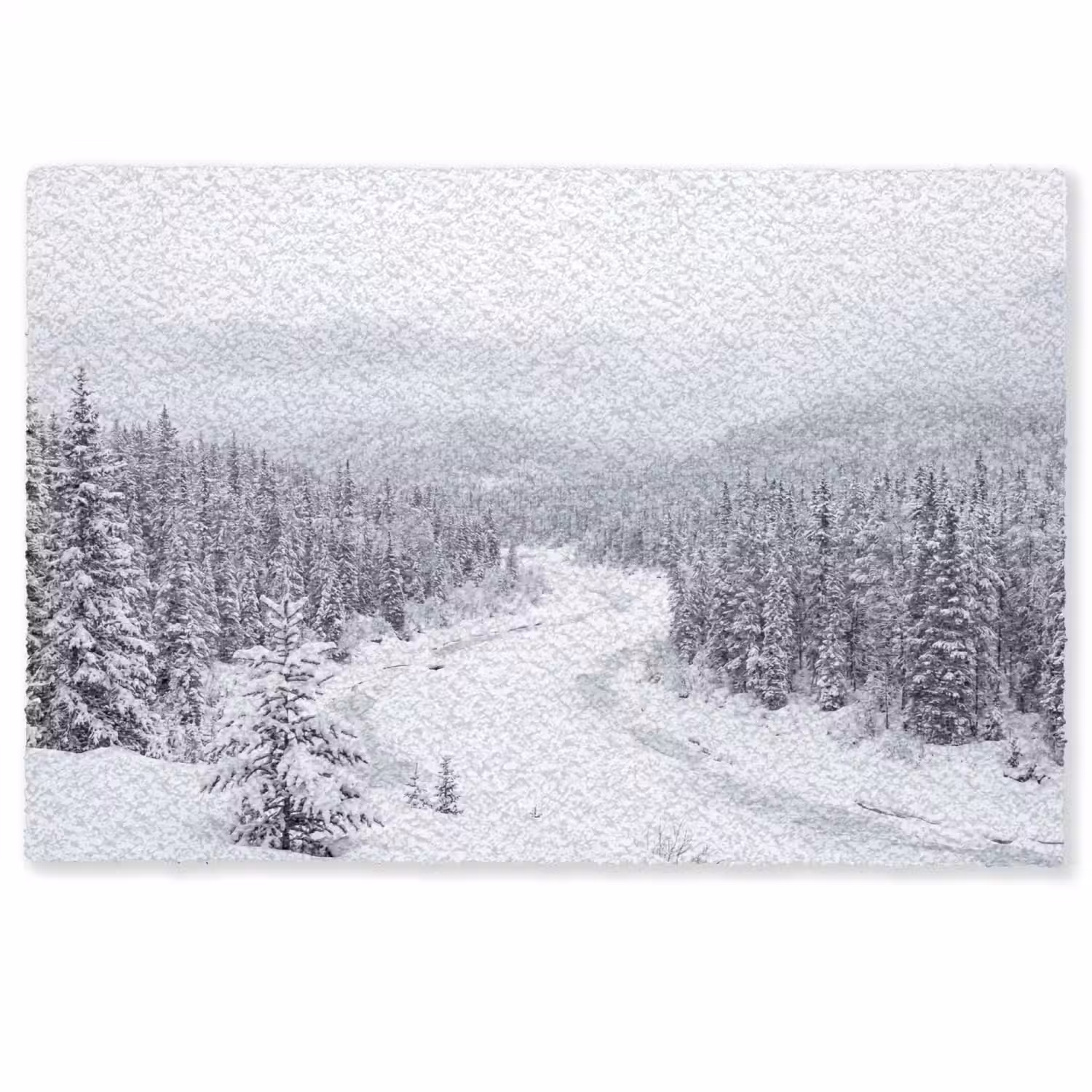 Rivier - Bevroren - Landschap - Winter Deurmat klein -zkaufland3d