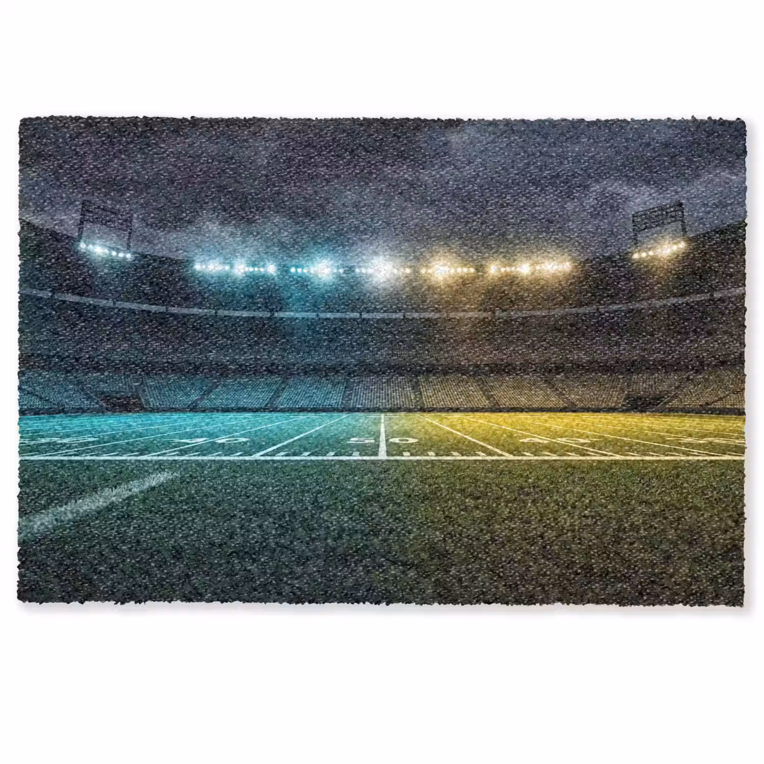 Voetbal - Stadion - Nacht - Modern Deurmat klein -zkaufland3d