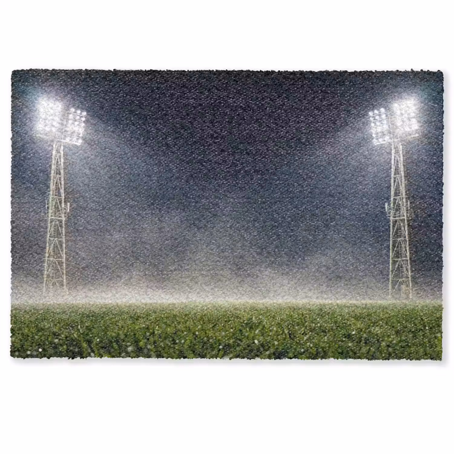 Stadion - Lichtmast - Sport - Nacht Deurmat klein -zkaufland3d