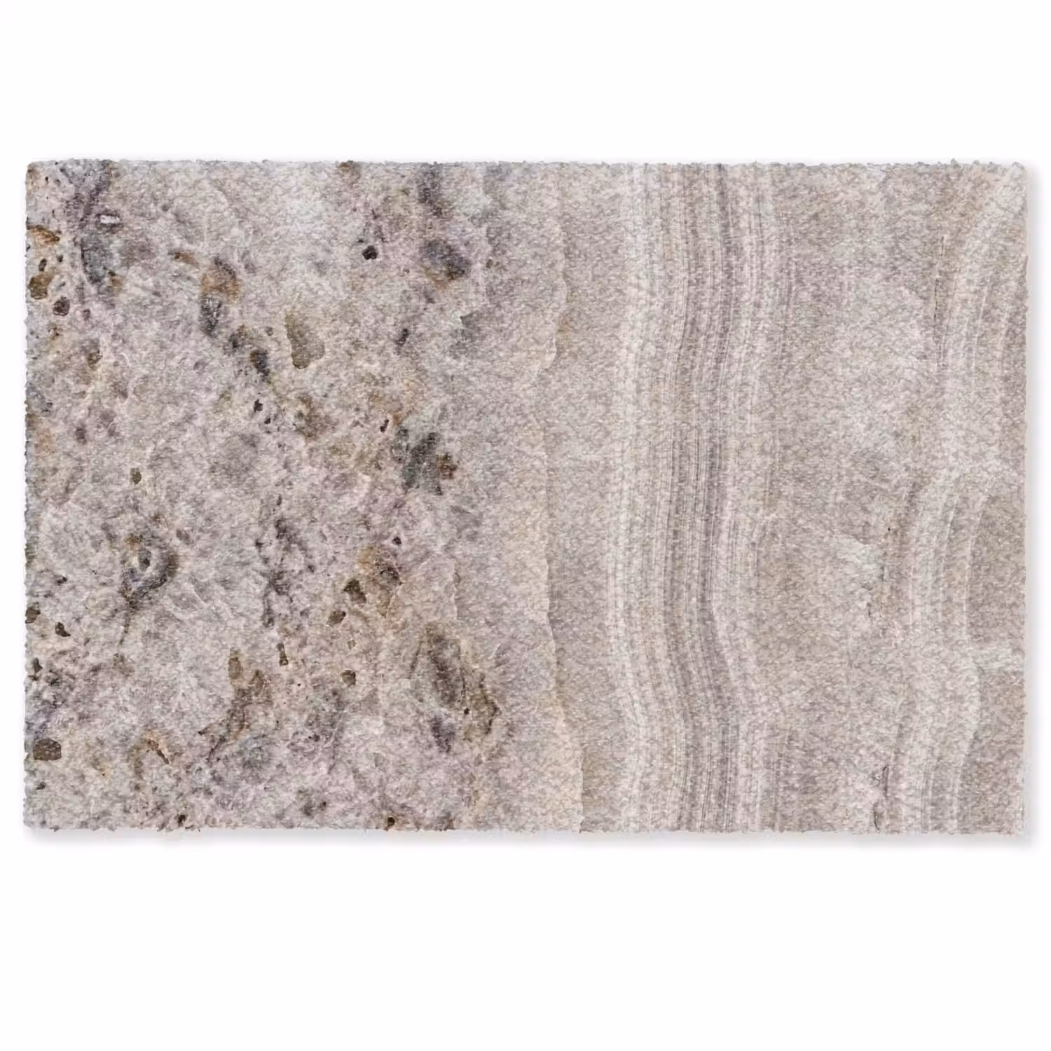 Steen - Textuur - Abstract - Beige - Wit Deurmat klein -zkaufland3d