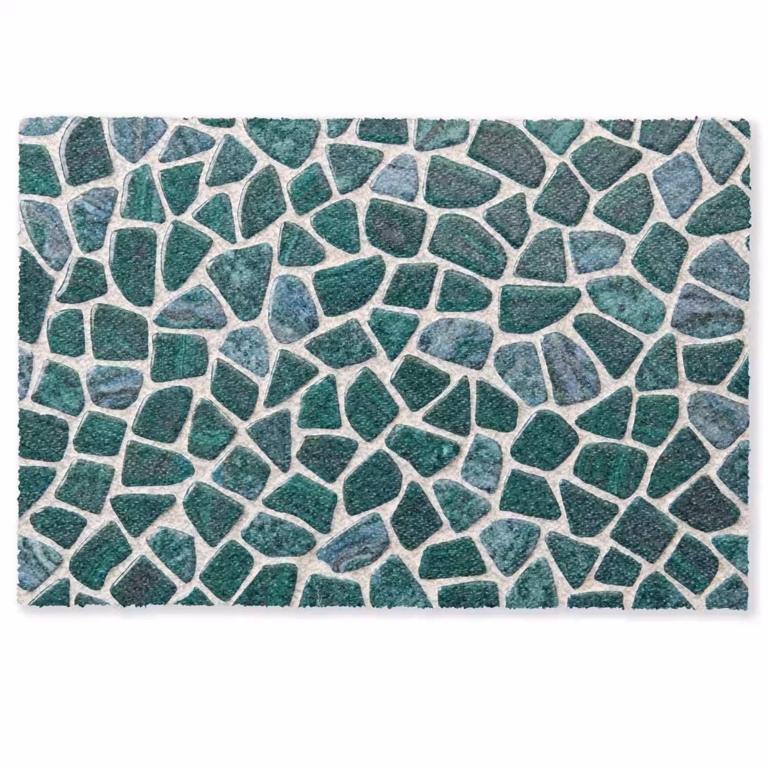 Textuur - Steen - Groen - Abstract - Patroon Deurmat klein -zkaufland3d