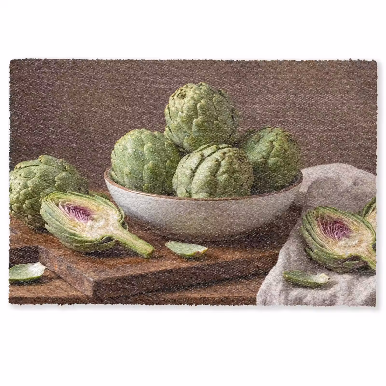 Doormat - Vegetables - Artichoke - Kitchen - Groenten - Artisjok - Keuken Deurmat klein