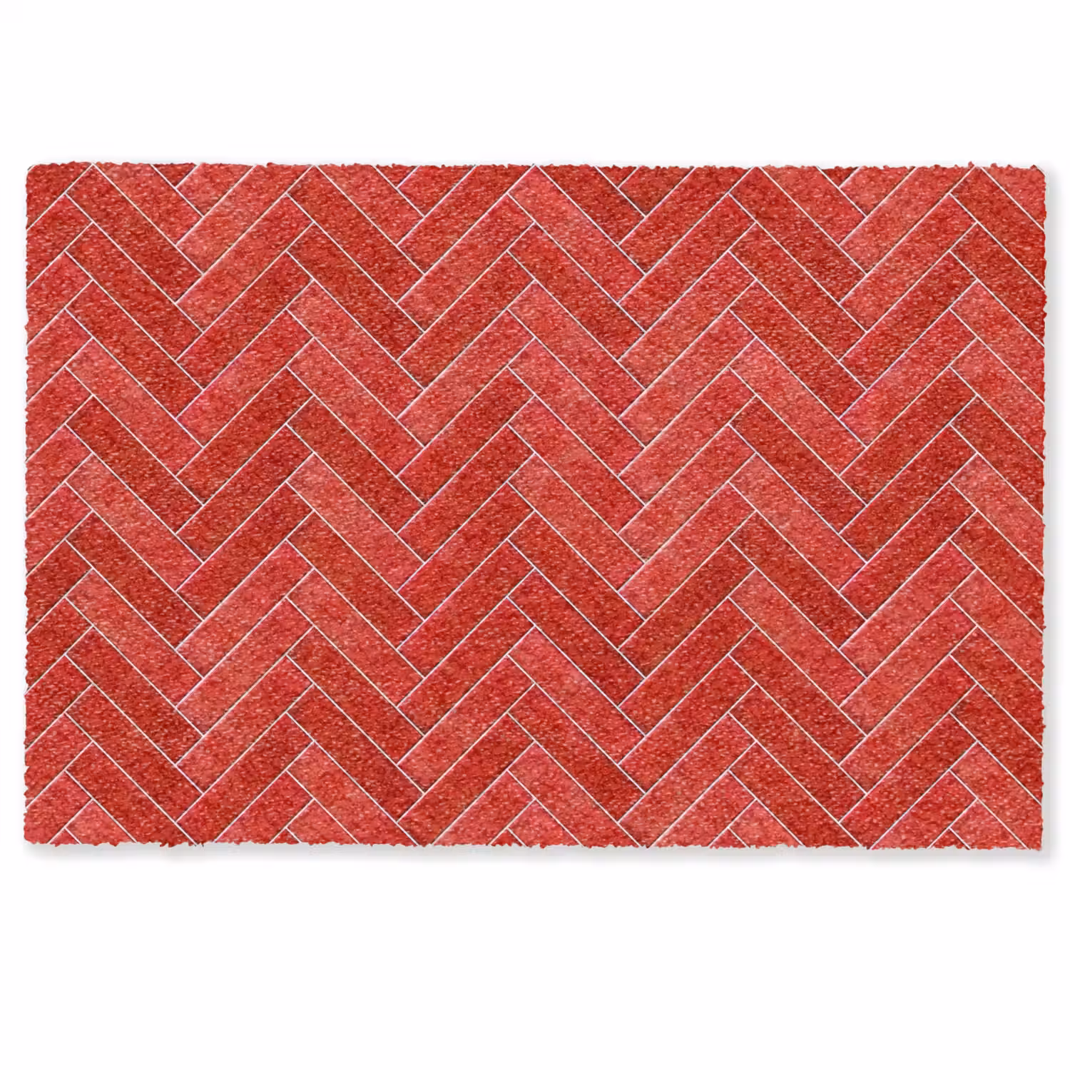 Visgraat - Tegel - Rood Deurmat klein 898 -zkaufland3d
