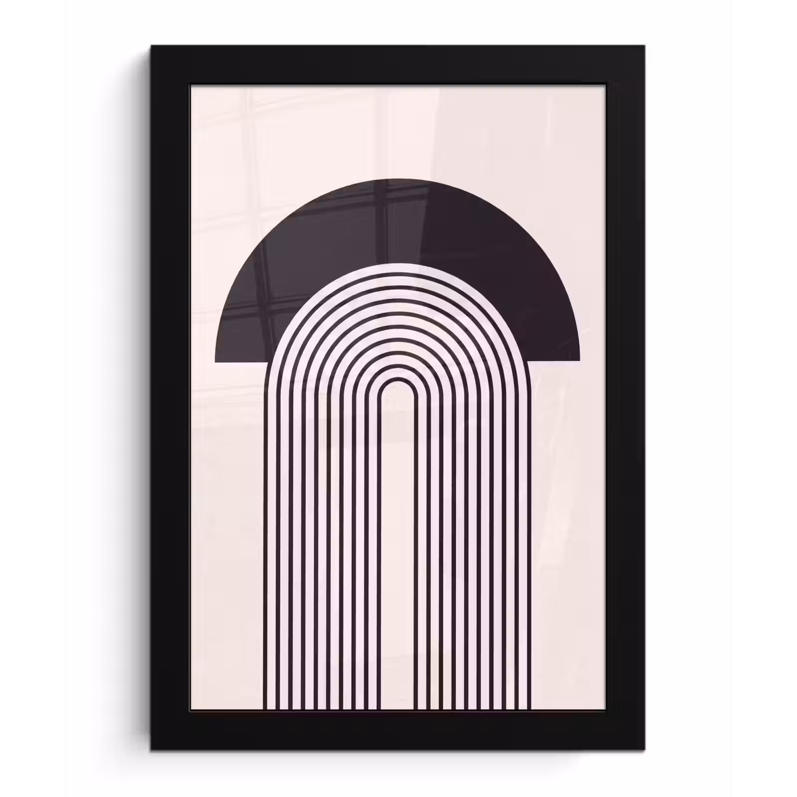 Framed Prints - Abstract - Arch - Modern - Abstract - Boog - Modern fotolijst zwart zonder passe partout klein