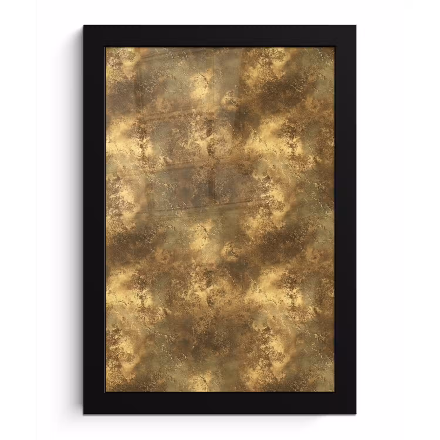 Antiek - Metaallook - Goud fotolijst zwart zonder passe partout klein 224 -3d