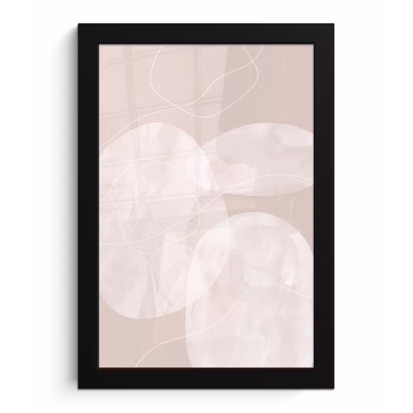 Framed Prints - Art - Lines - Modern - Kunst - Lijnen - Modern fotolijst zwart zonder passe partout klein
