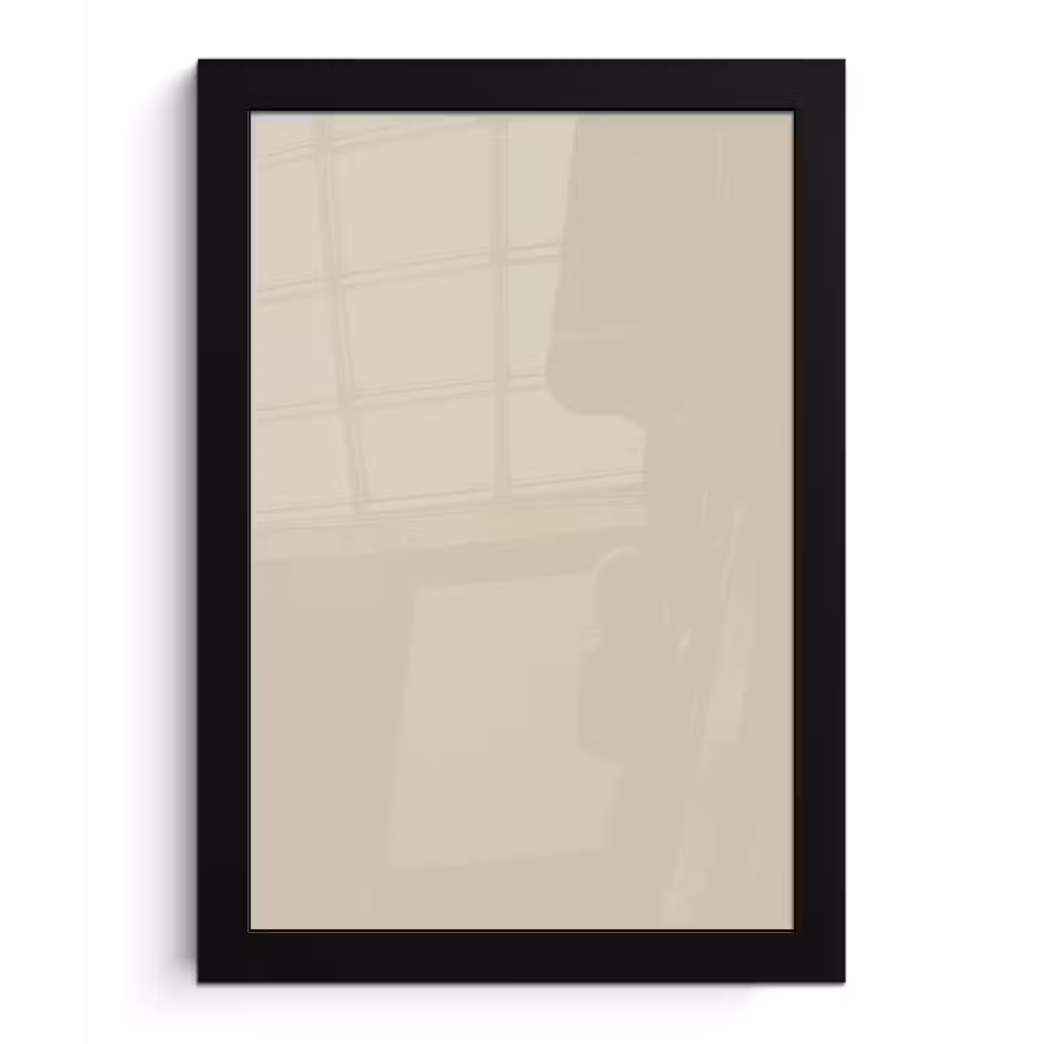 Baked - Biscuit - Nude fotolijst zwart zonder passe partout klein 224 -3d