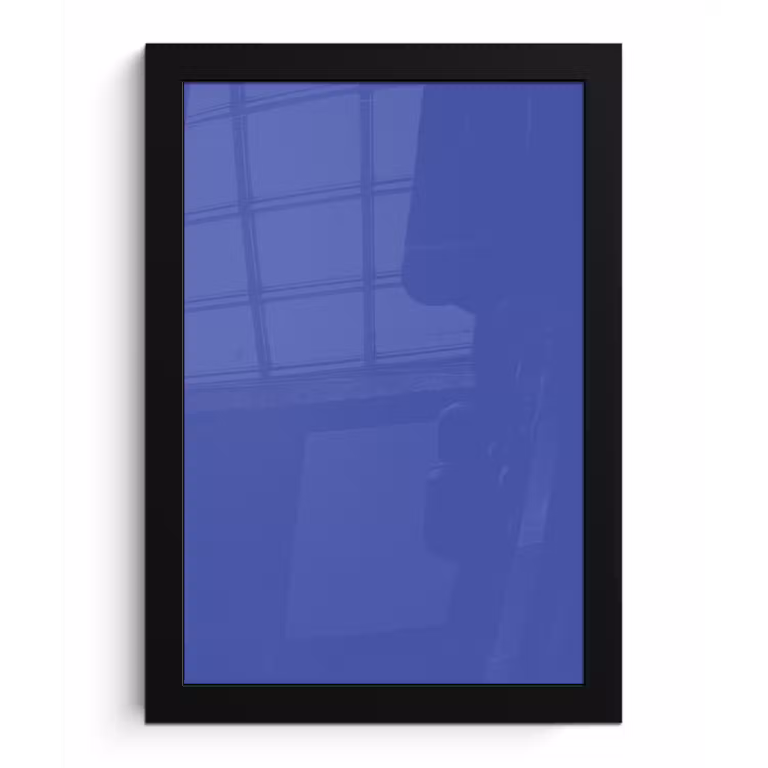 Chinese - Blue - Blauw fotolijst zwart zonder passe partout klein 224 -3d