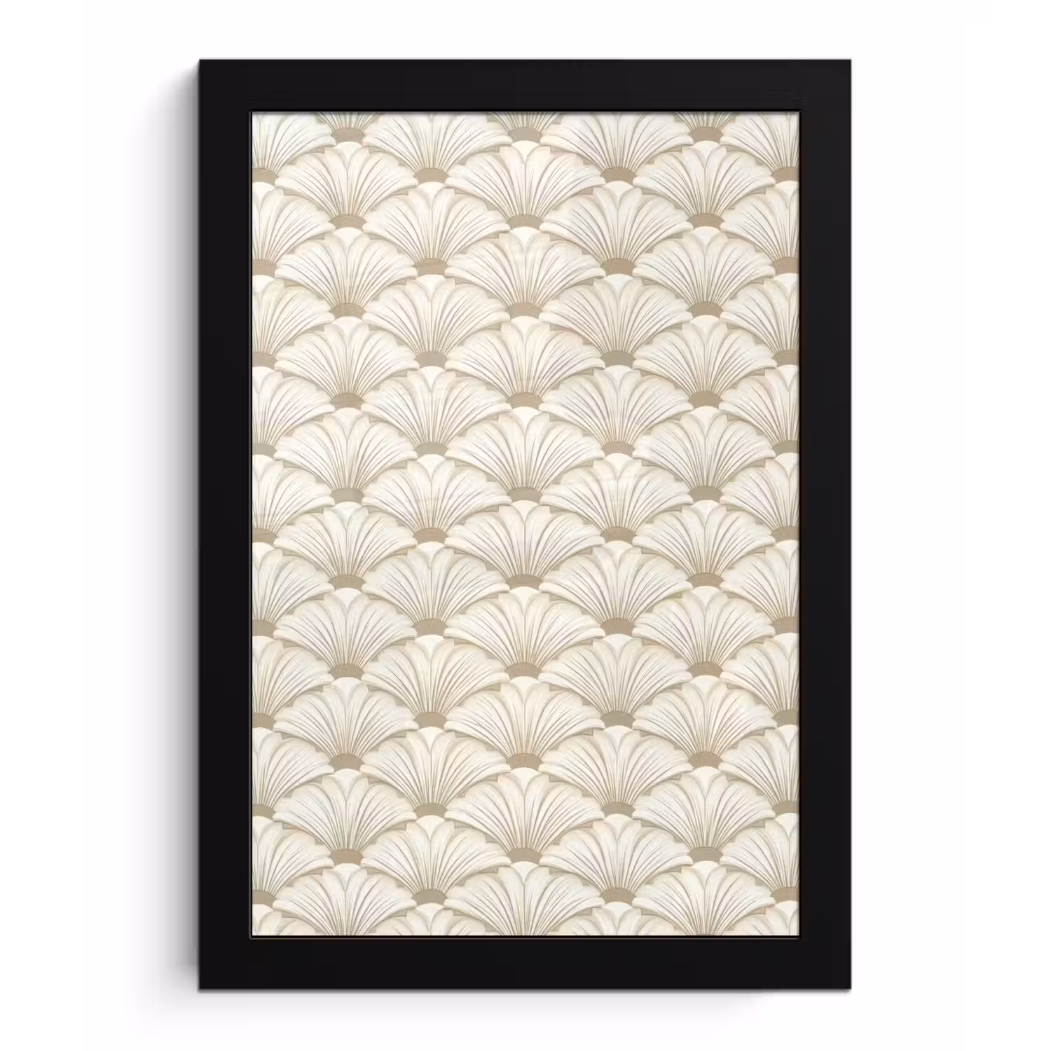 Klassiek - Art - Beige fotolijst zwart zonder passe partout klein 224 -3d