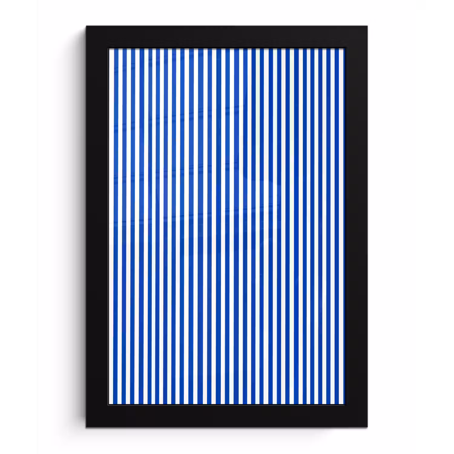 Klassiek - Strepen - Blauw fotolijst zwart zonder passe partout klein 224 -3d