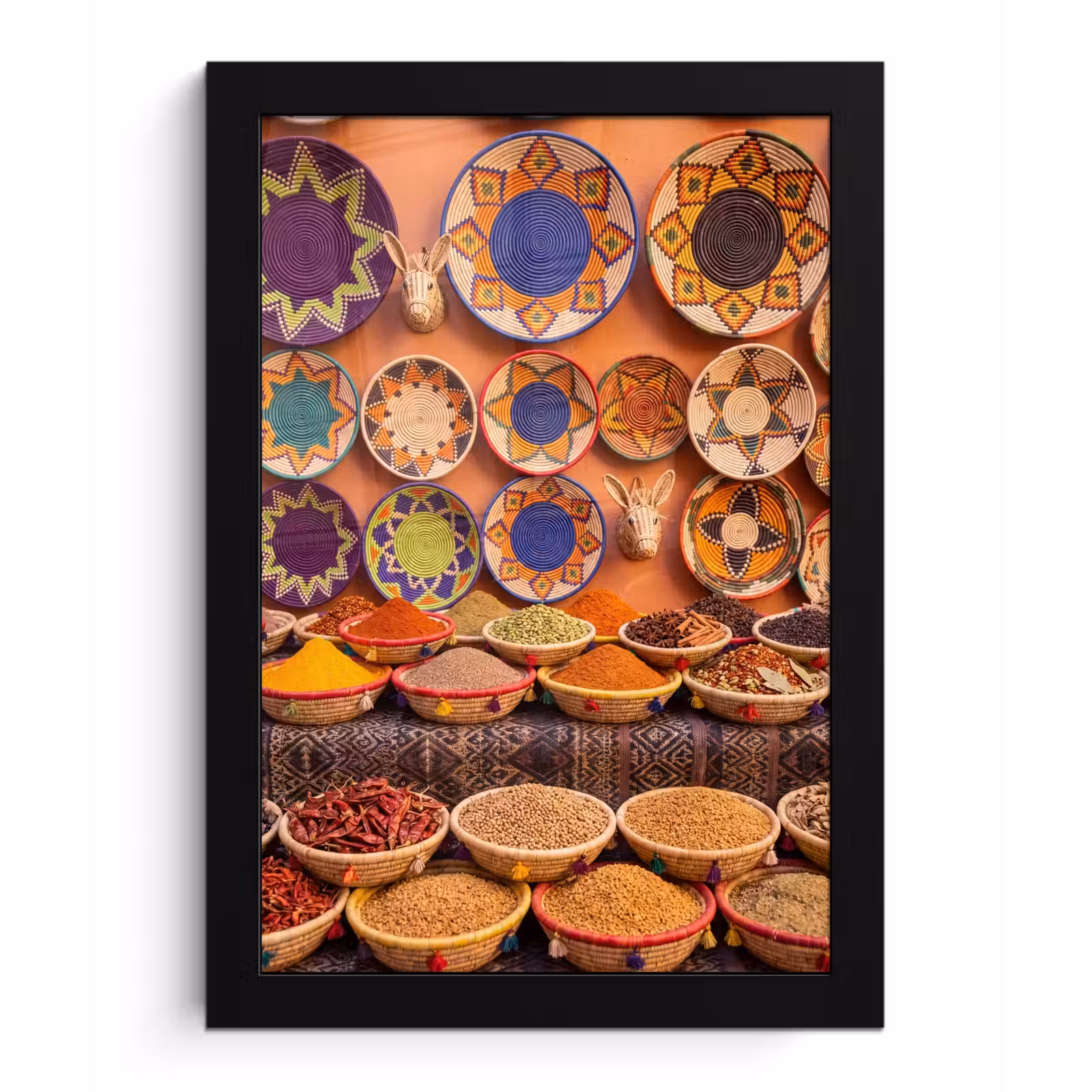 Framed Prints - Food - Colorful - Culture - Eten - Kleurrijk - Cultuur fotolijst zwart zonder passe partout klein