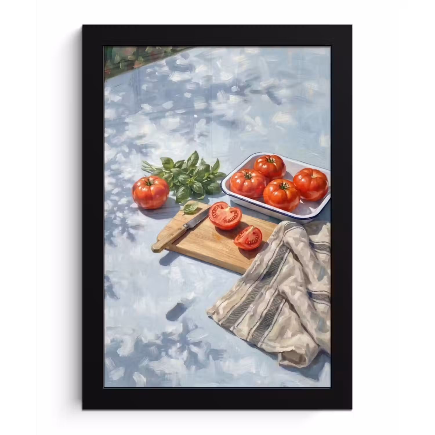 Eten - Keuken - Ingrediënten - Stillleven - Rood fotolijst zwart zonder passe partout klein -3d
