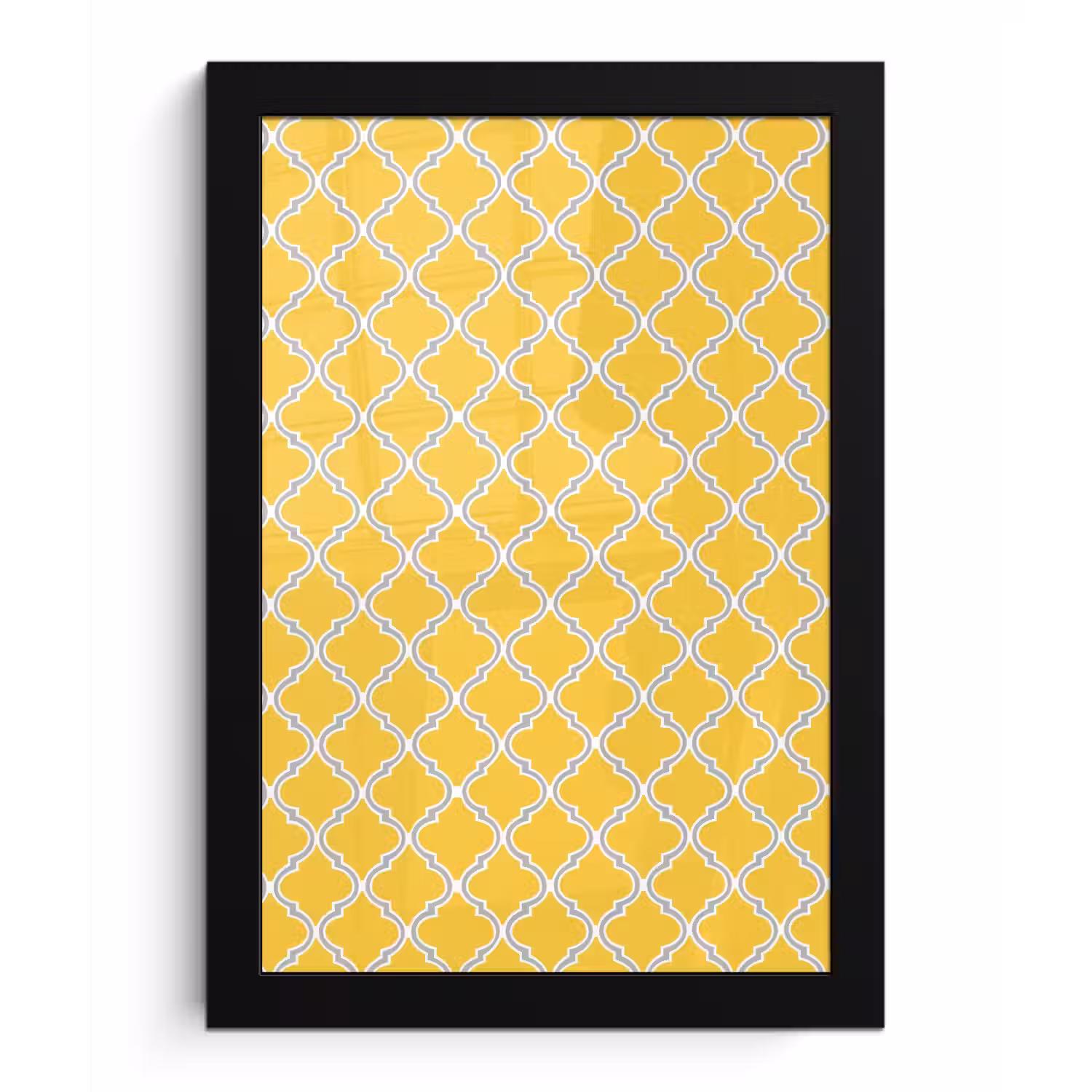 Lantaarn - Arabesk - Elegant - Geel fotolijst zwart zonder passe partout klein 224 -3d