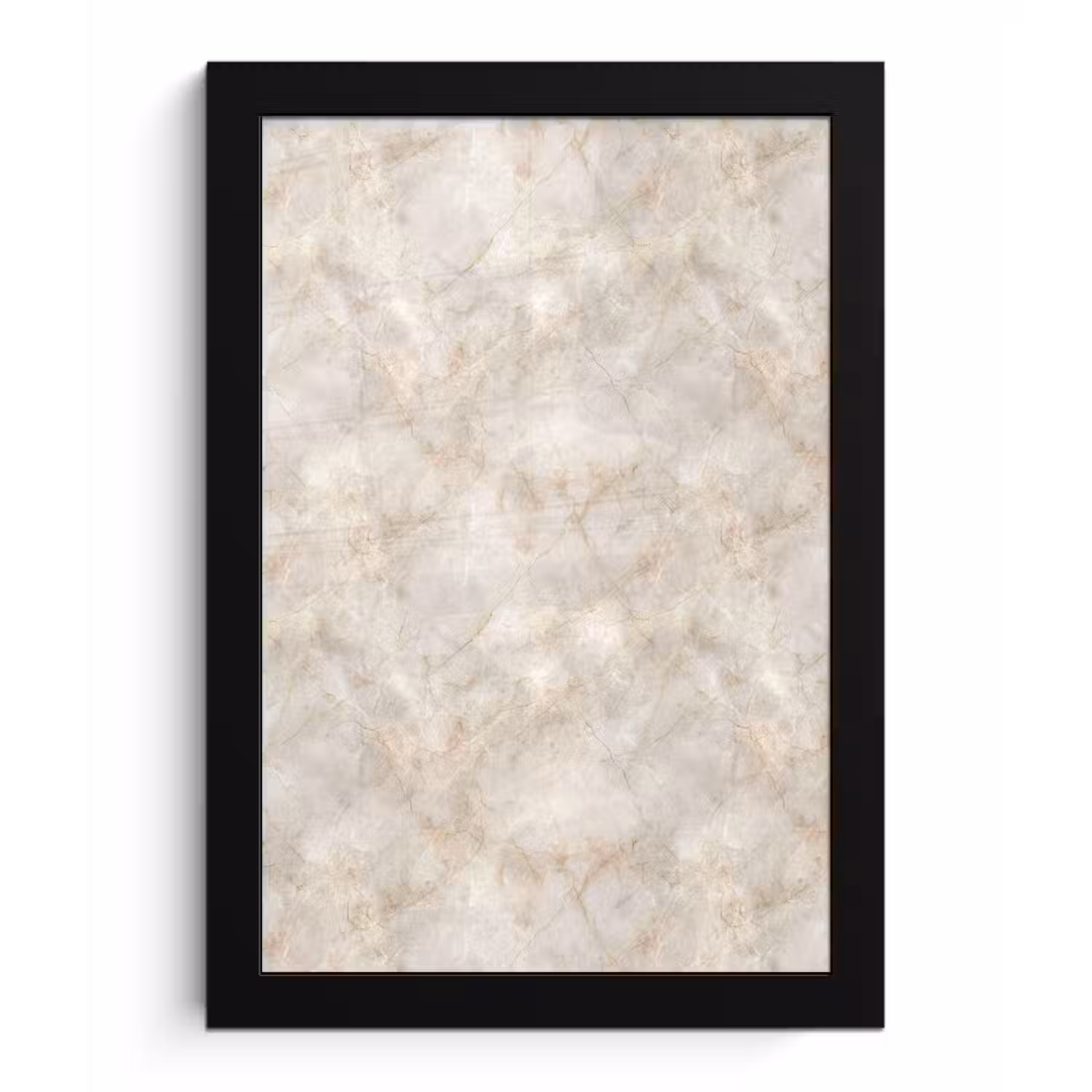Lichtbeige - Goudbruine Nerven - Marmer fotolijst zwart zonder passe partout klein 224 -3d