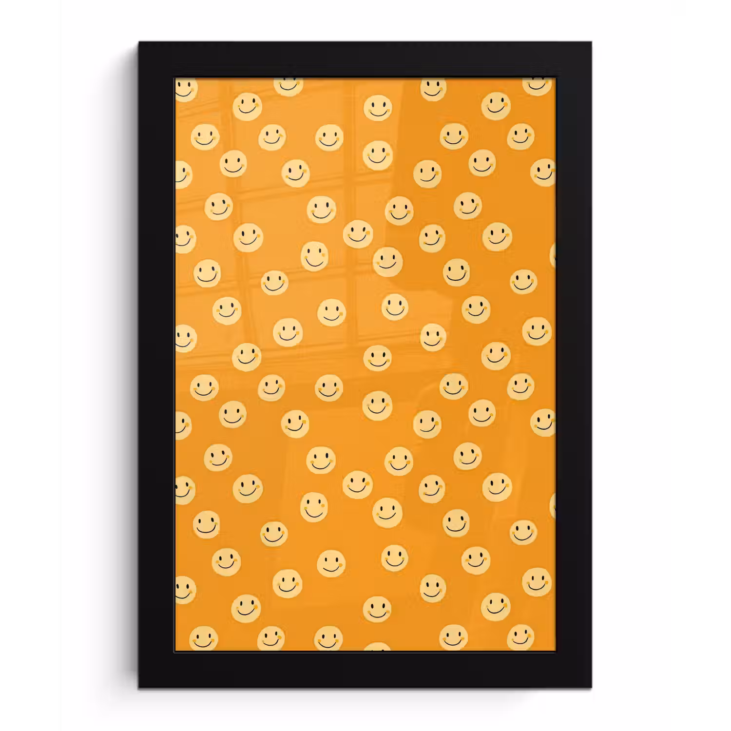 Smileys - Retro - Heel fotolijst zwart zonder passe partout klein 224 -3d