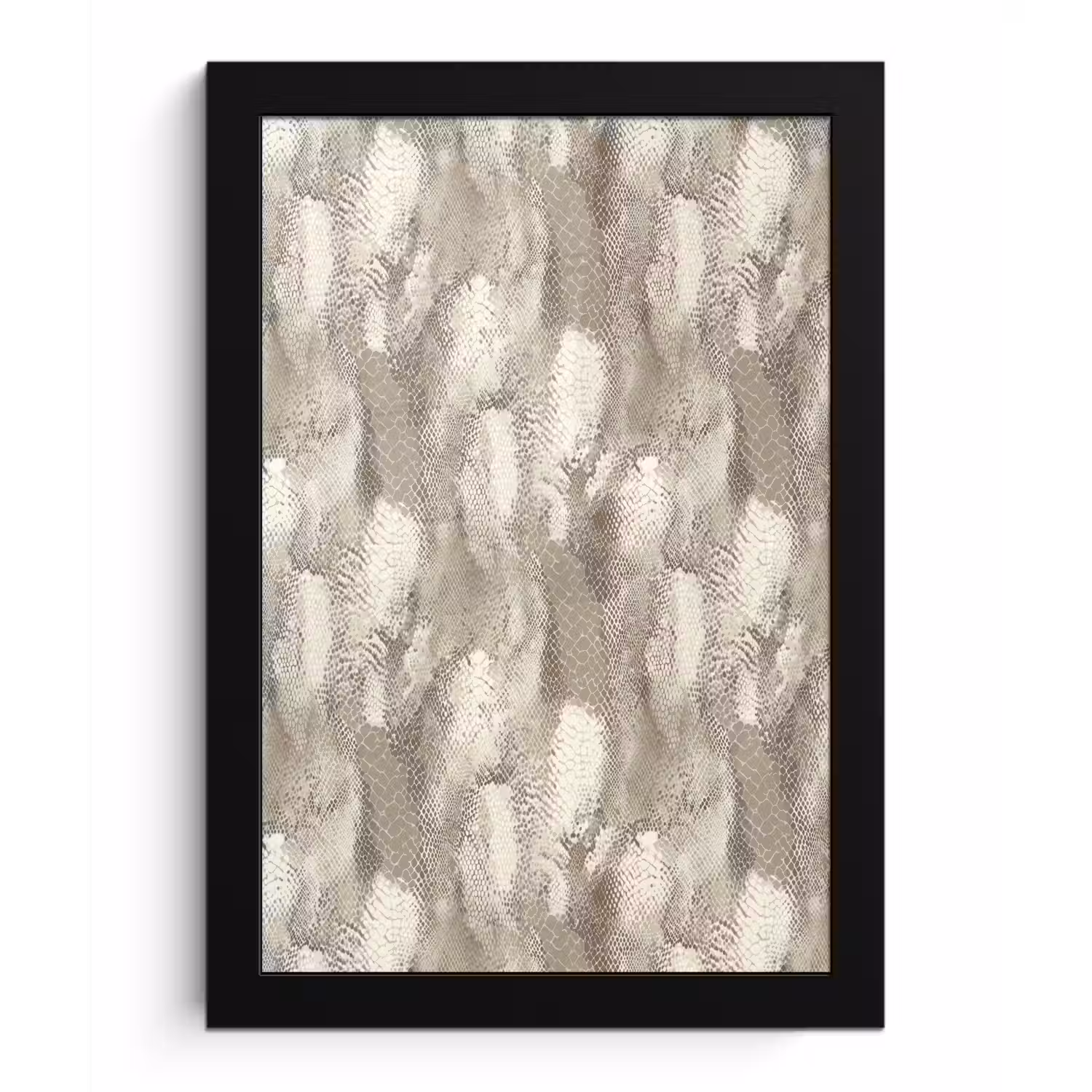 Slang - Textuur - Zand fotolijst zwart zonder passe partout klein 224 -3d