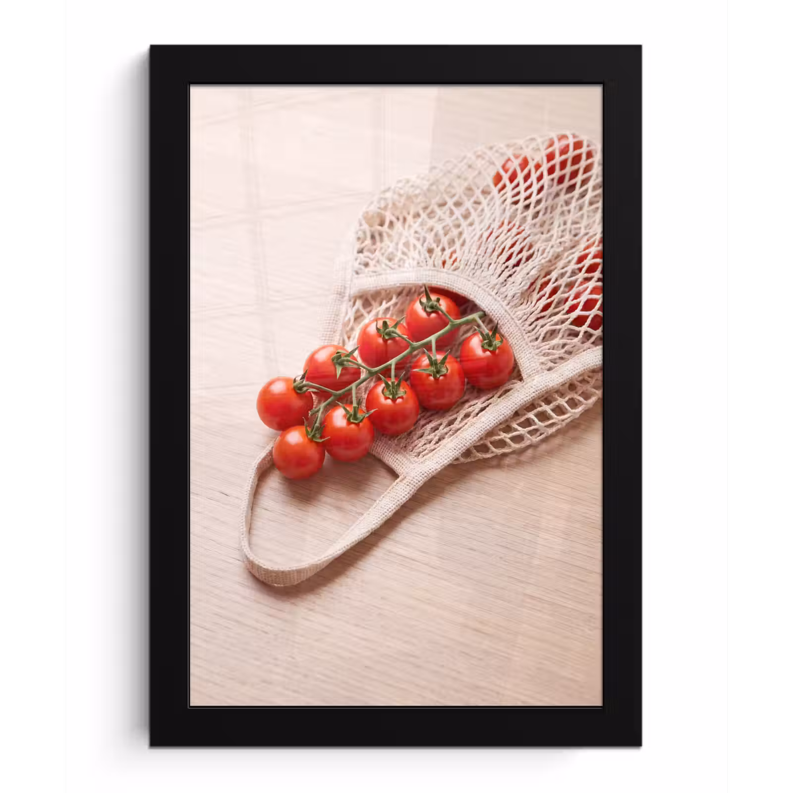Framed Prints - Tomatoes - Fresh - Food - Tomaten - Vers - Eten fotolijst zwart zonder passe partout klein