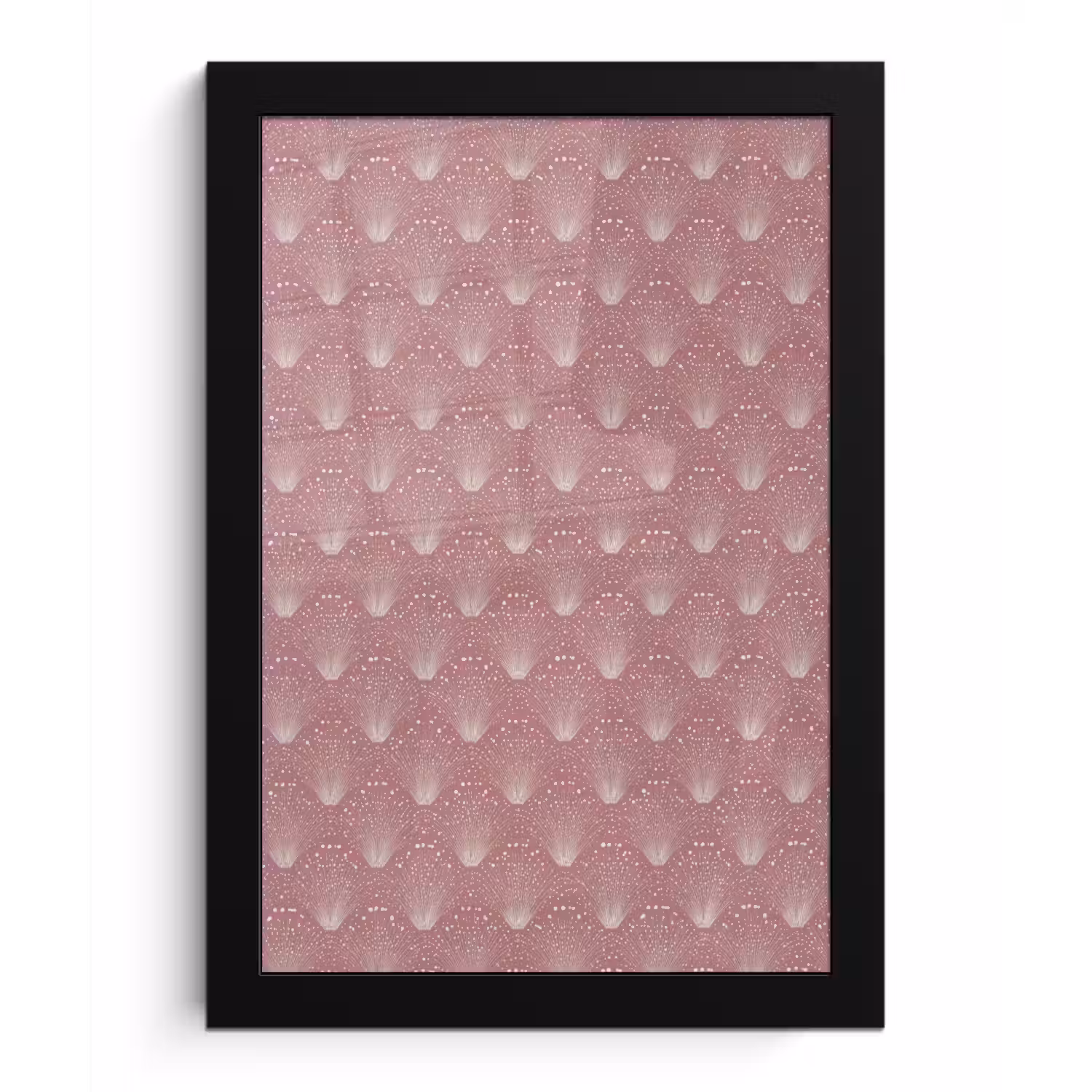 Trendy - Patroon - Roze fotolijst zwart zonder passe partout klein 224 -3d
