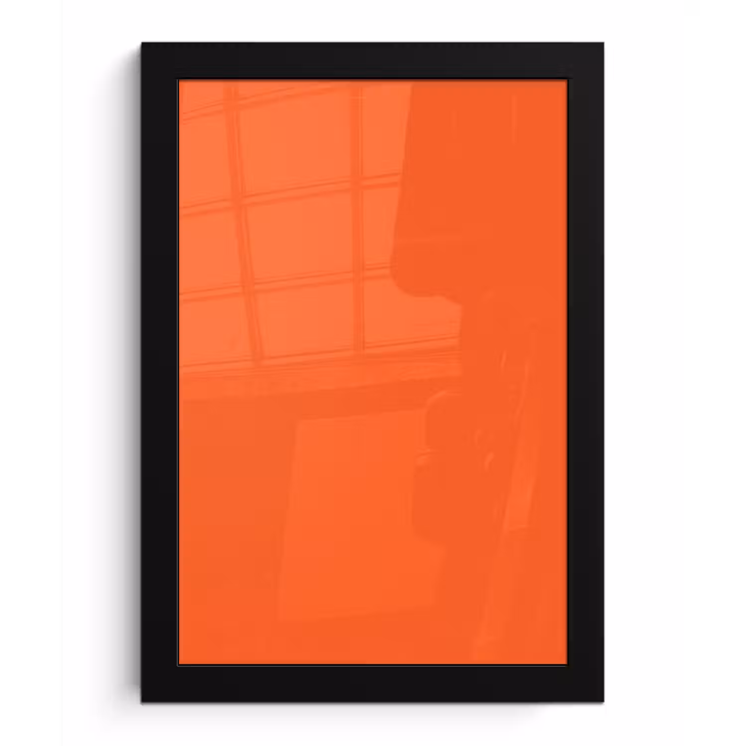 Vivid - Amber - Oranje fotolijst zwart zonder passe partout klein 224 -3d