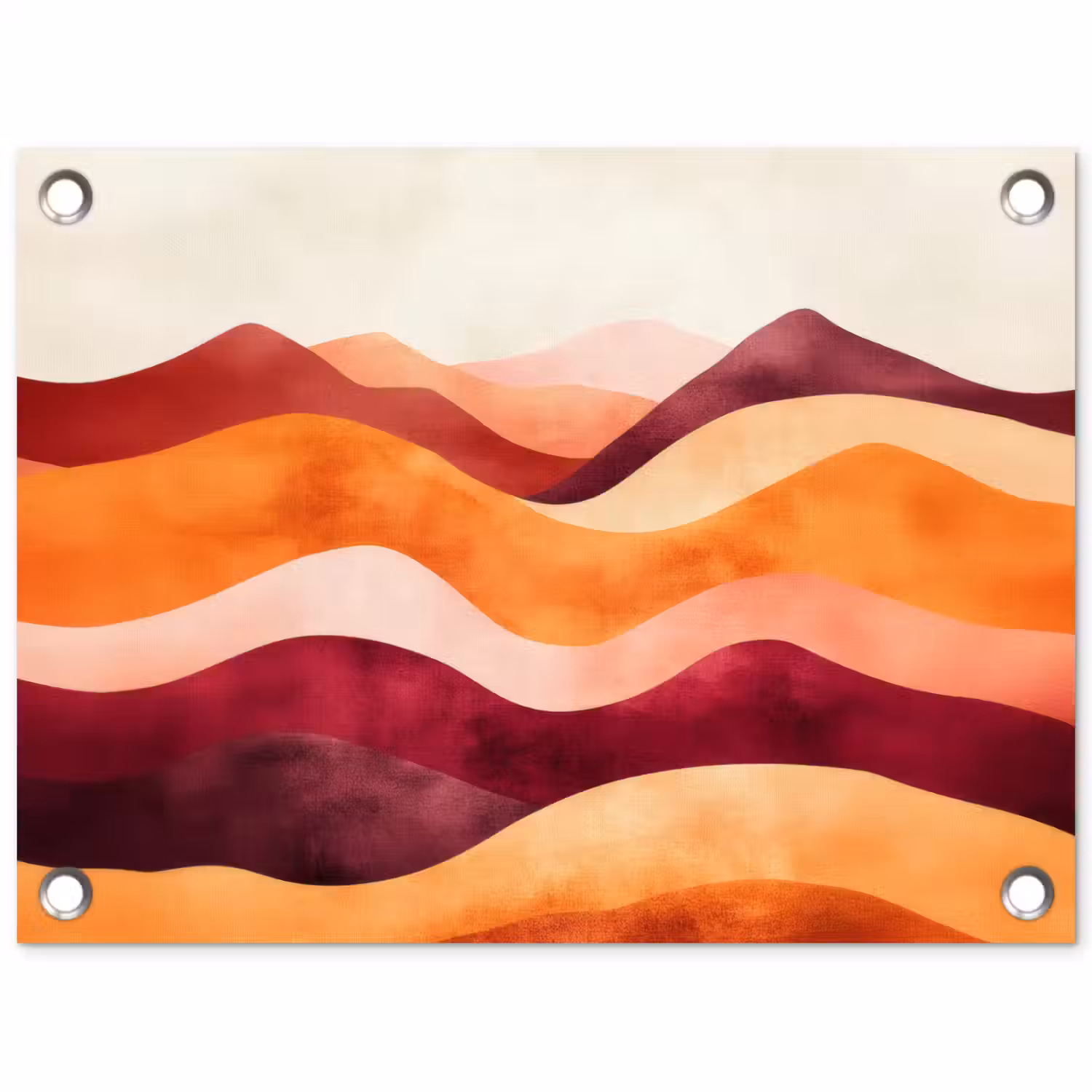 Abstract - Landschap - Golven tuinposter los doek klein -3d