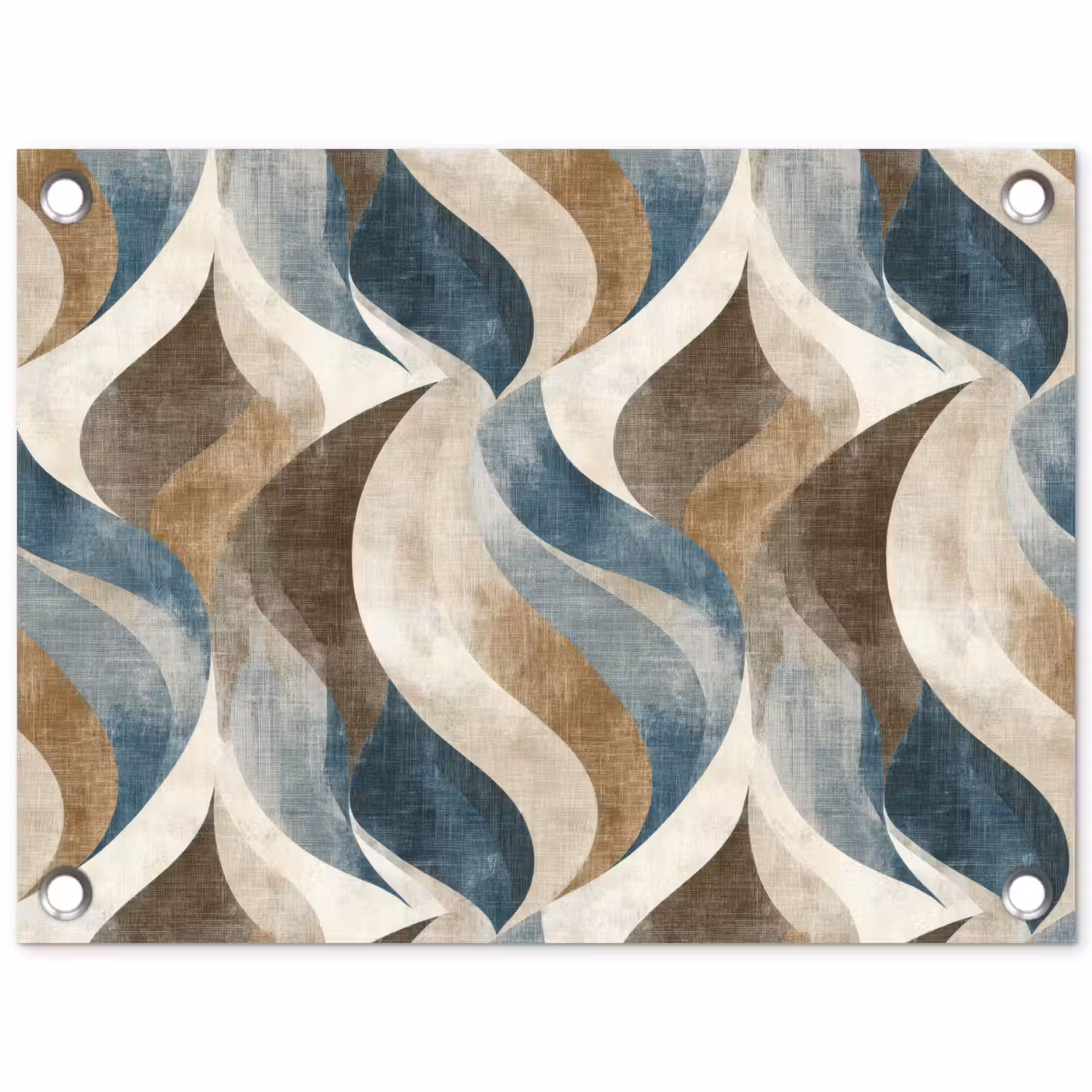 Abstract - Golven - Kleurrijk tuinposter los doek klein 239 -3d