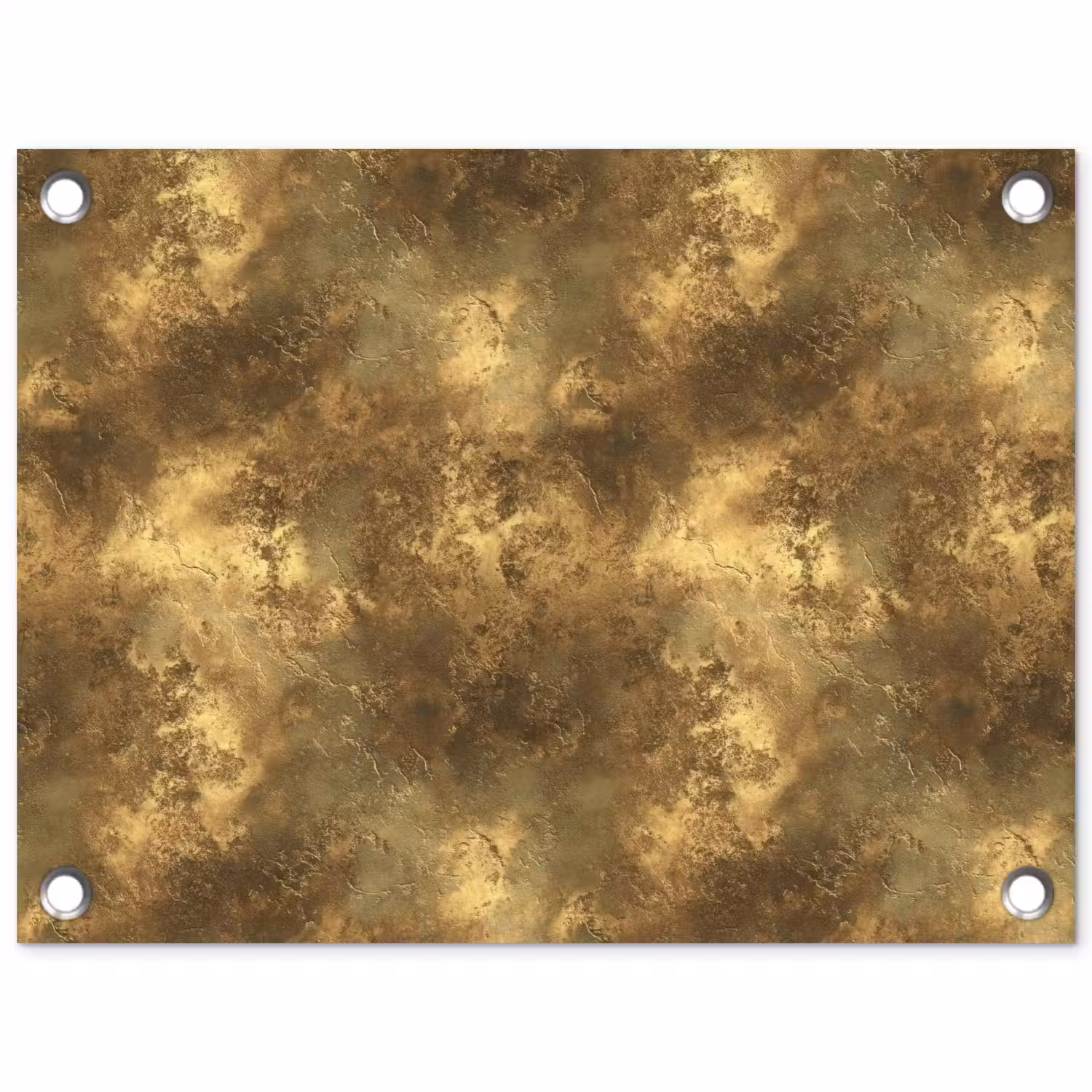 Antiek - Metaallook - Goud tuinposter los doek klein 239 -3d