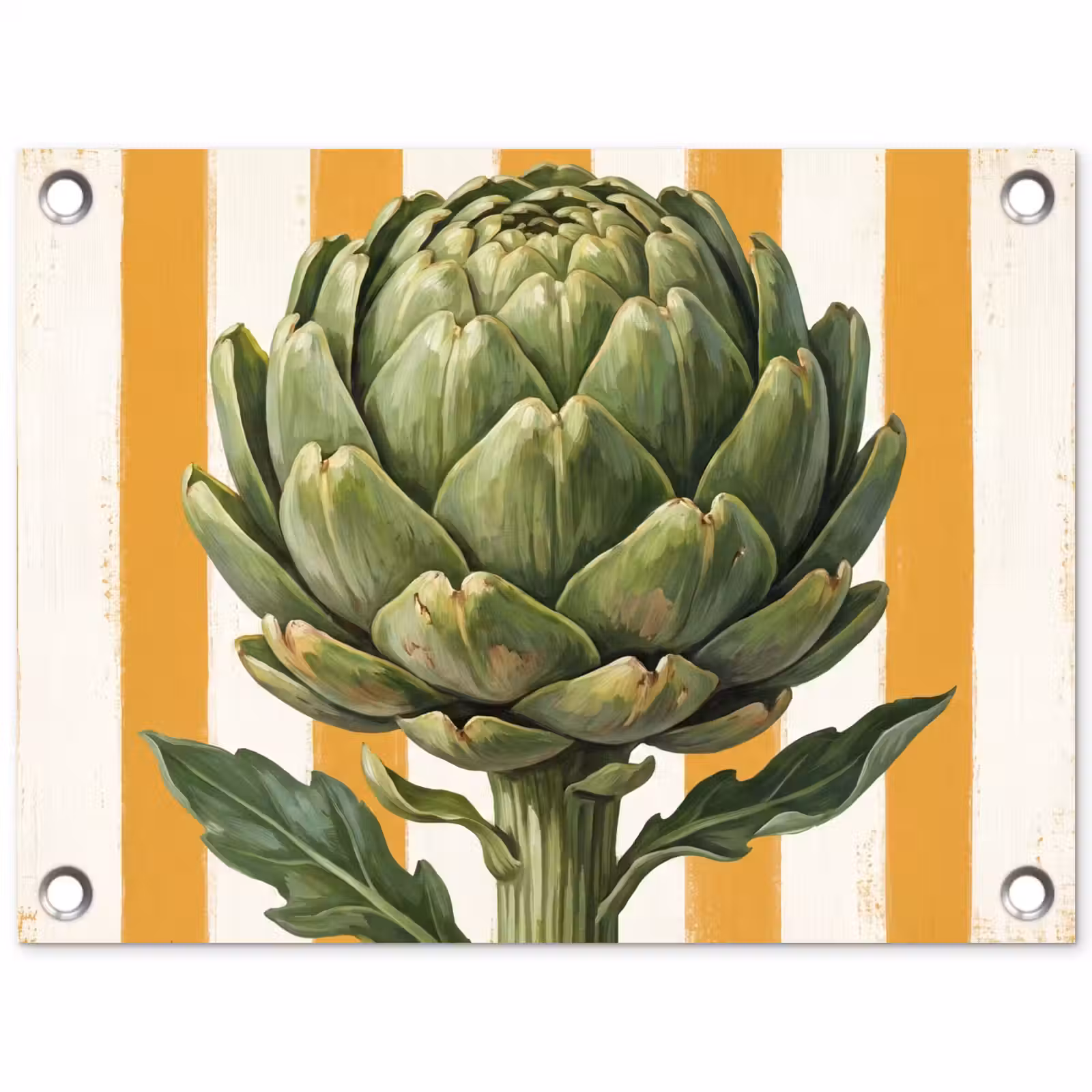Garden Poster - Artichoke - Modern - Vegetable - Artisjok - Modern - Groente tuinposter los doek klein
