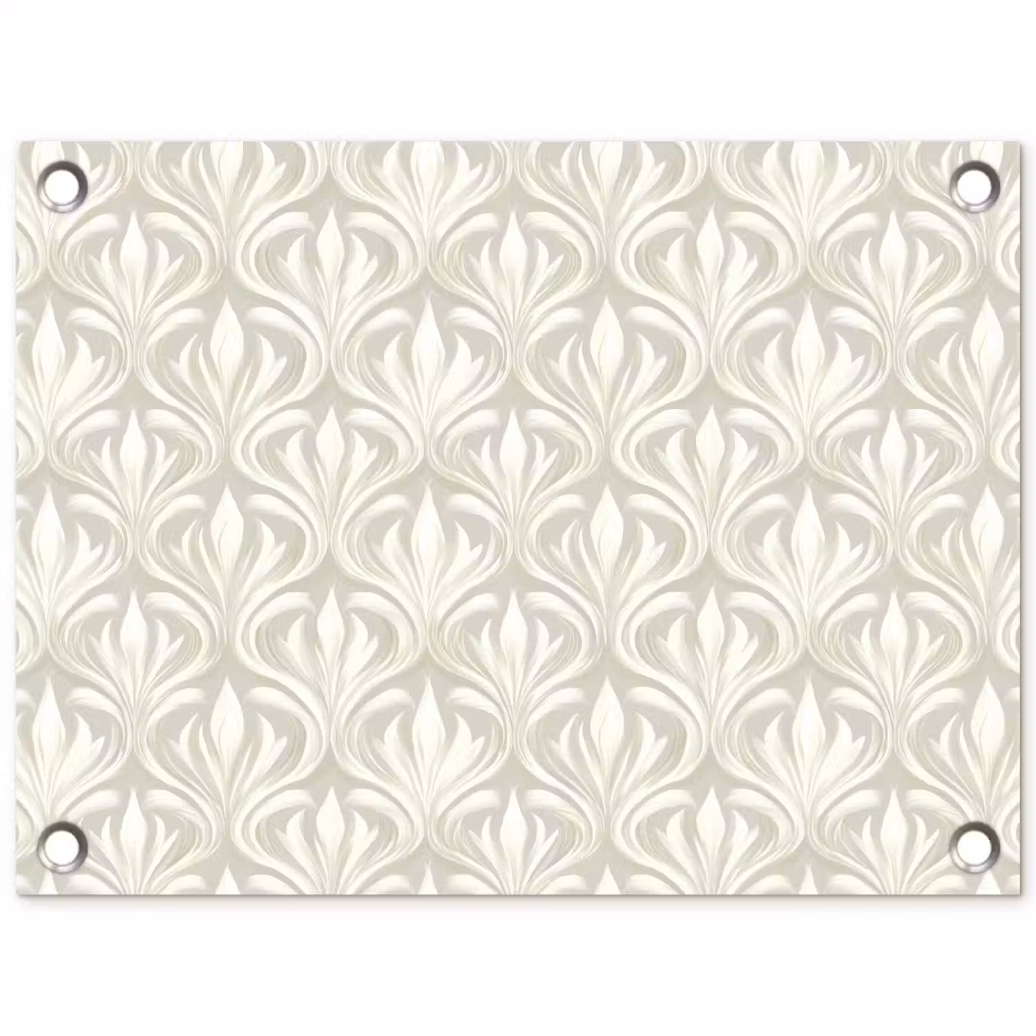 Barok - Patroon - Beige tuinposter los doek klein 239 -3d