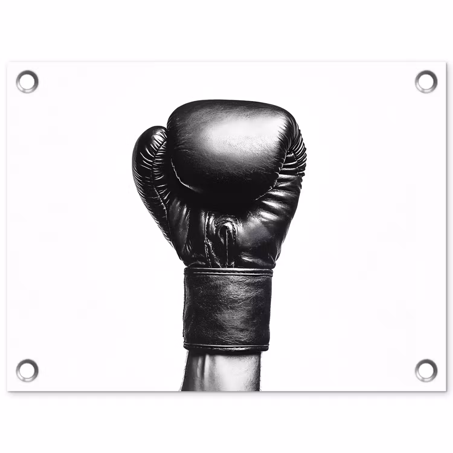 Bokshandschoen - Zwart - Hand tuinposter los doek klein -3d
