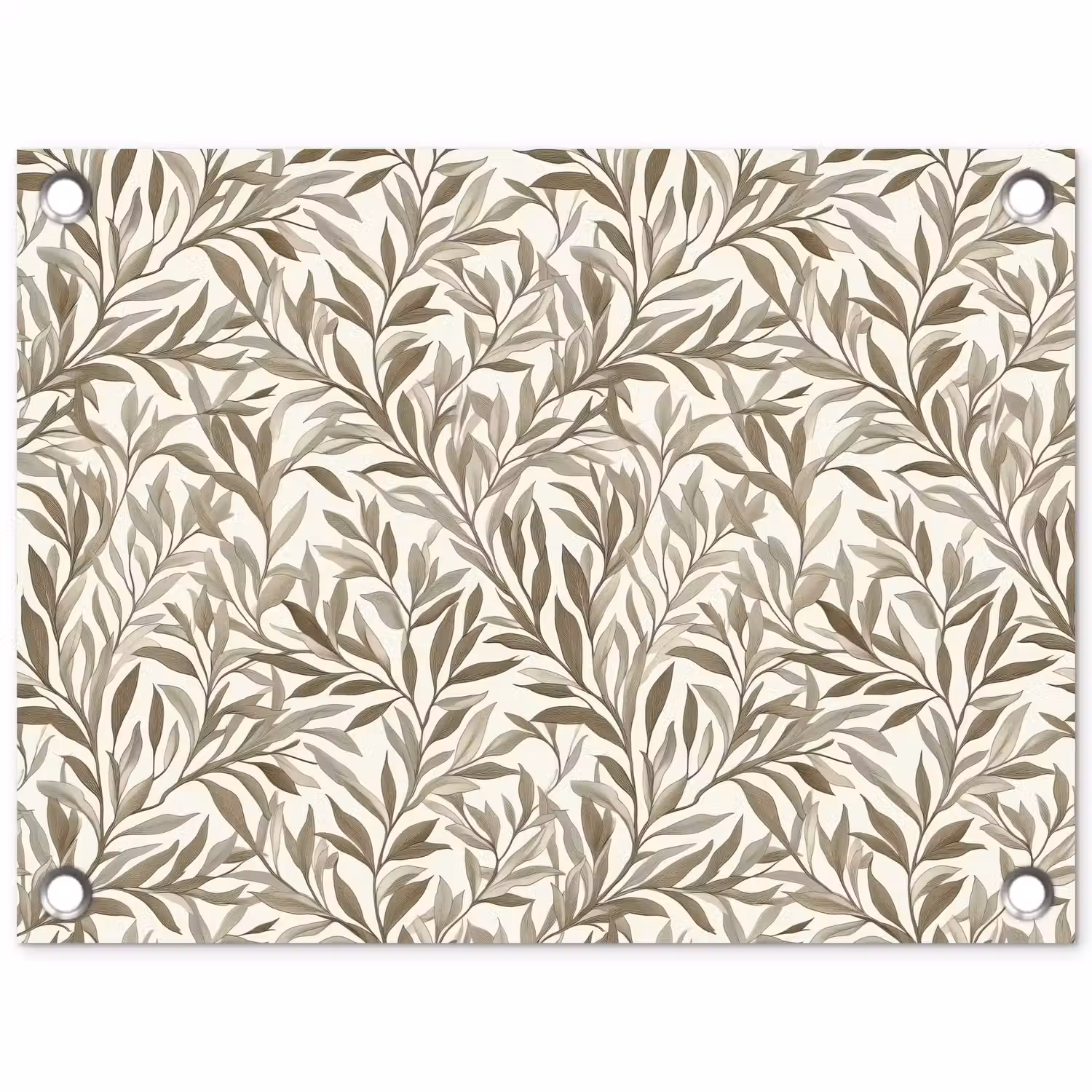 Takken - Botanisch - Taupe tuinposter los doek klein 239 -3d