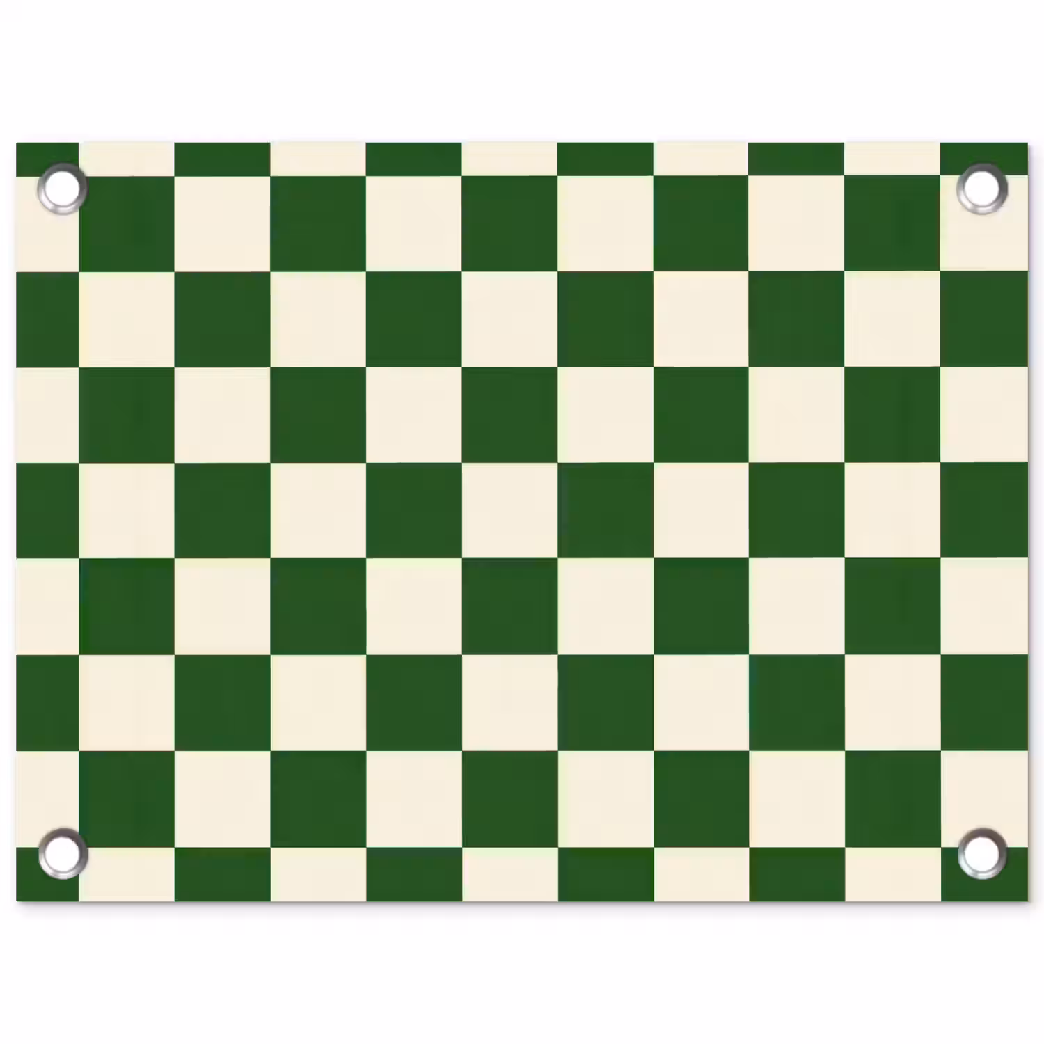Schaakbord - Patroon - Groen tuinposter los doek klein 239 -3d