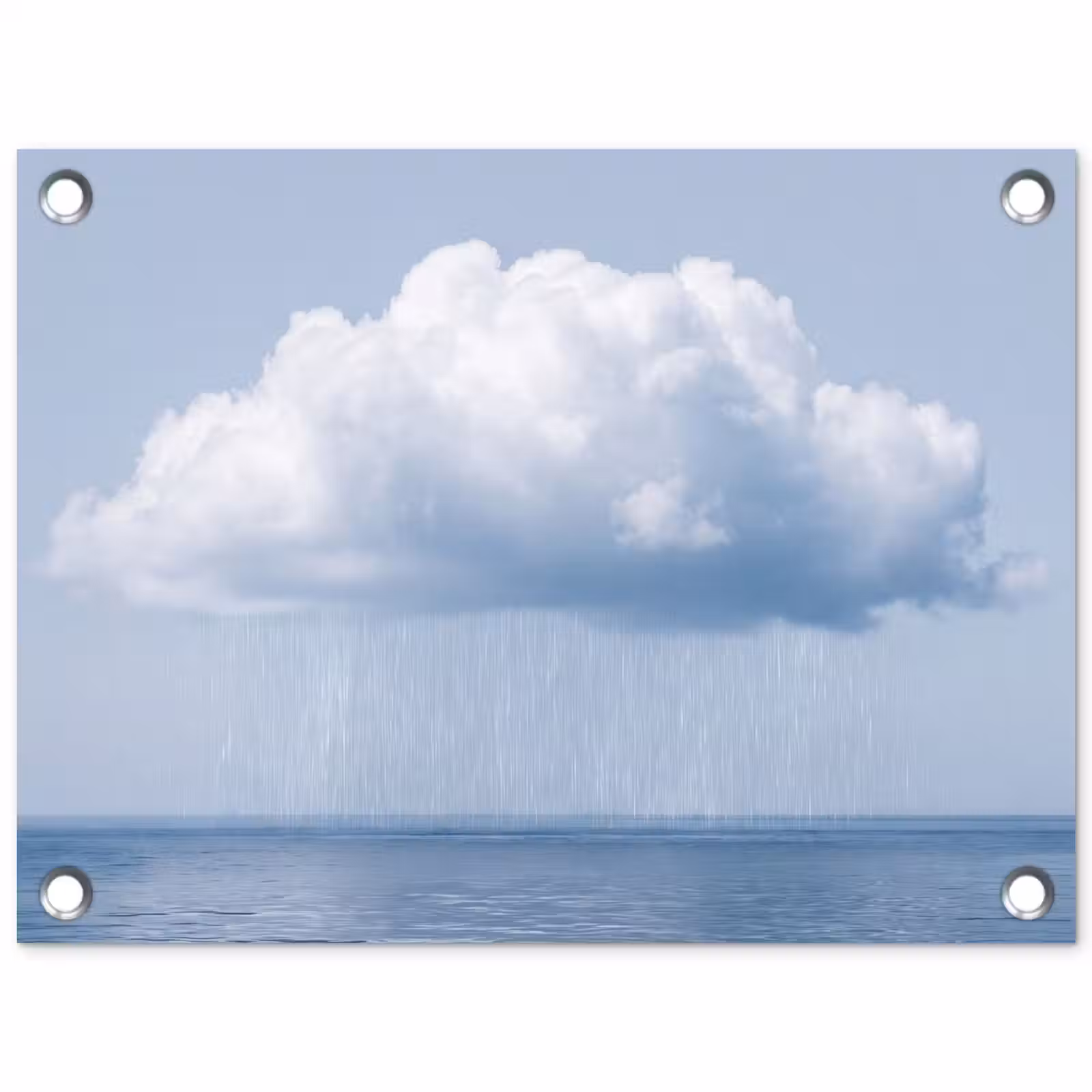 Garden Poster - Cloud - Rain - Nature - Wolk - Regen - Natuur tuinposter los doek klein