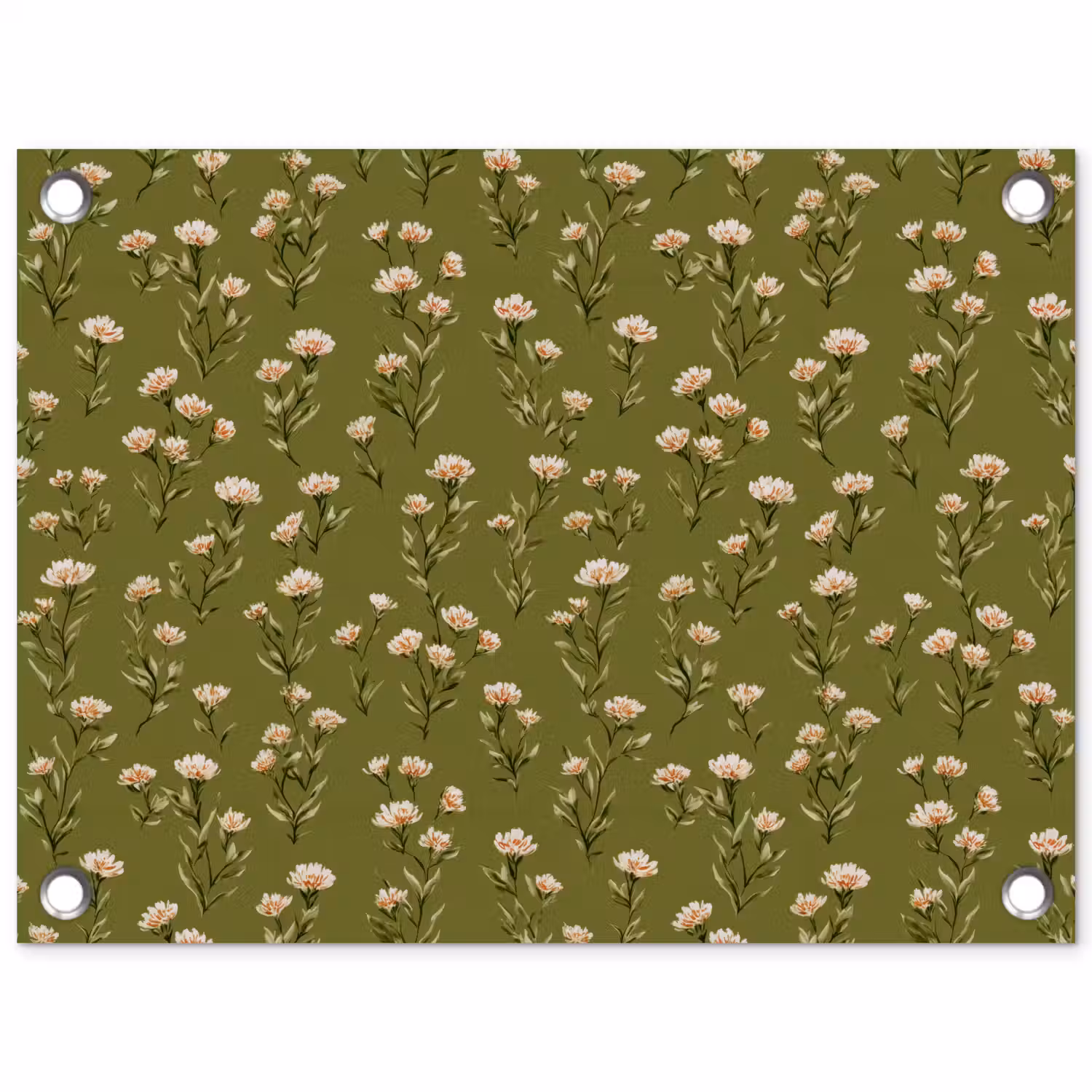 Landelijk - Bloemen - Groen tuinposter los doek klein 239 -3d