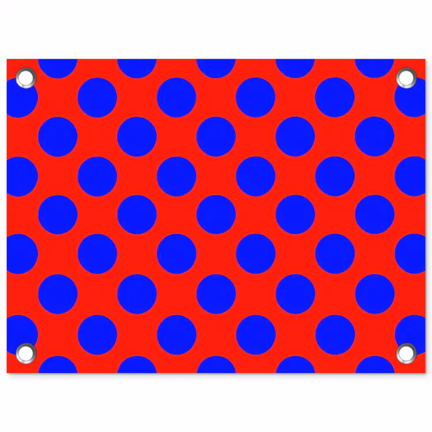 Dots - Klassiek - Rood tuinposter los doek klein 239 -3d