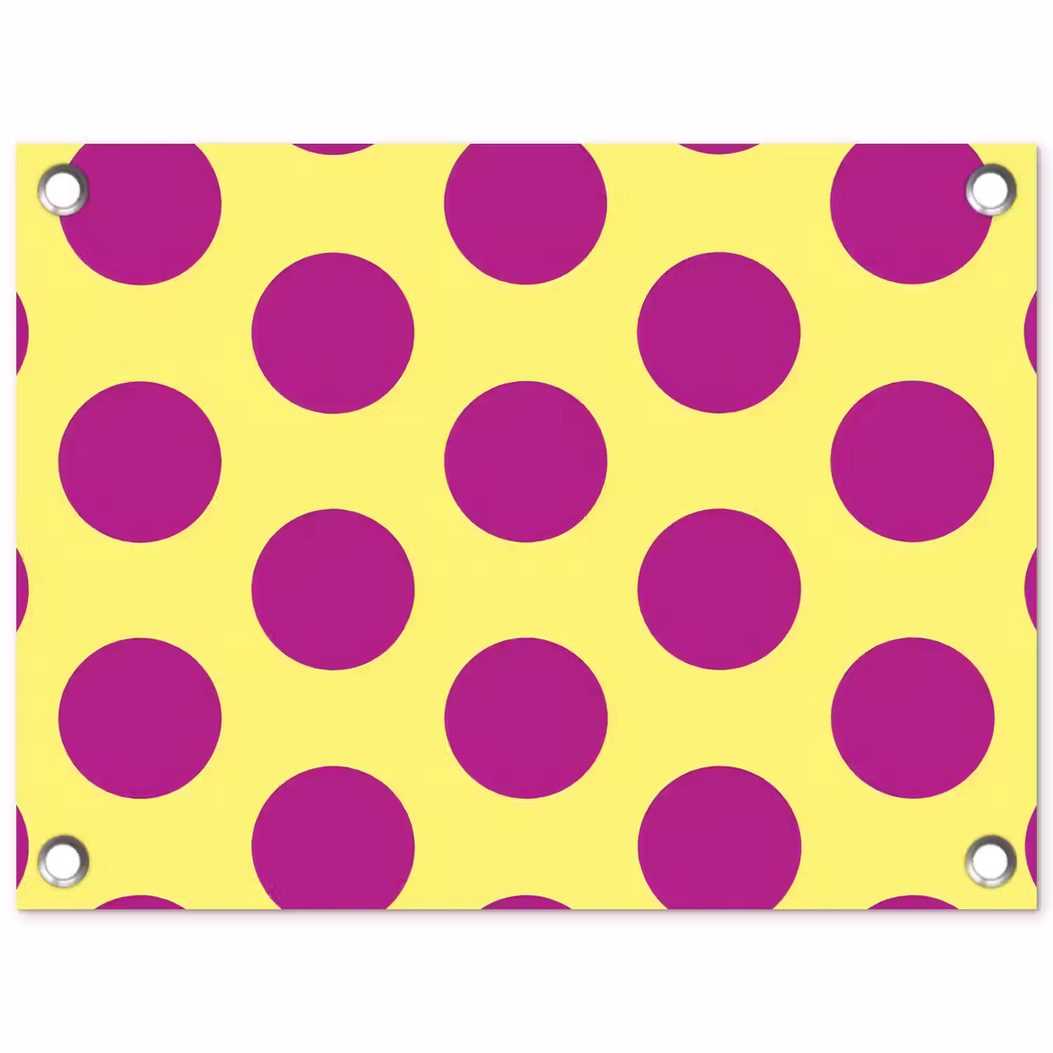 Dots - Klassiek - Geel tuinposter los doek klein 239 -3d