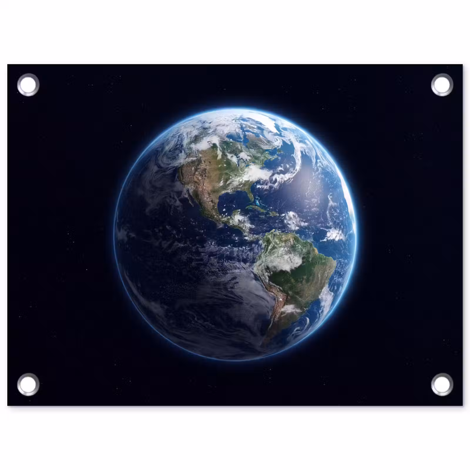 Garden Poster - Earth - Space - Cosmos - Aarde - Ruimte - Kosmos tuinposter los doek klein