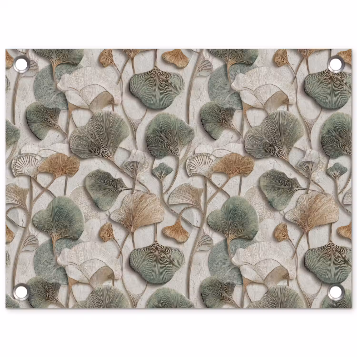 Elegant - Bladeren - Groen tuinposter los doek klein 239 -3d