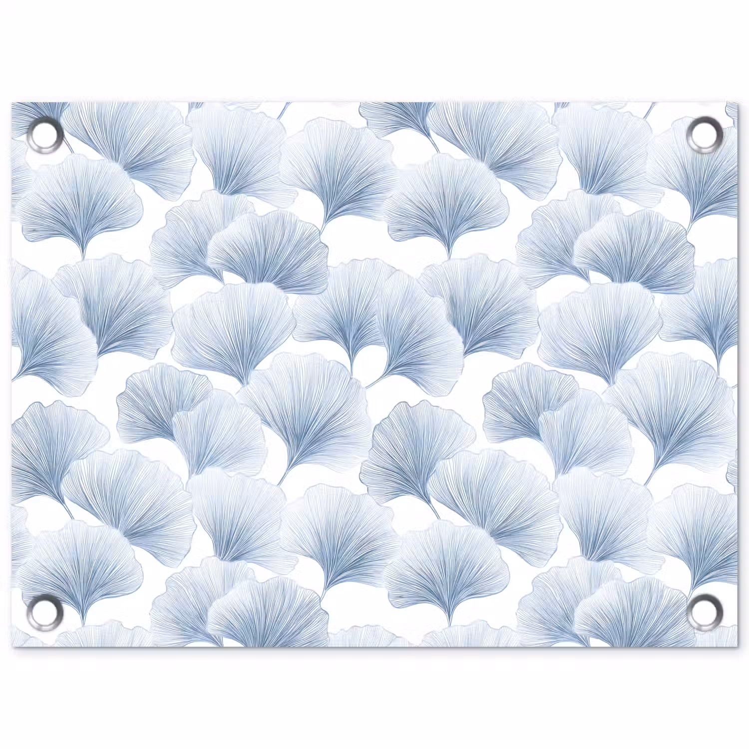 Waaier - Modern - Blauw tuinposter los doek klein 239 -3d